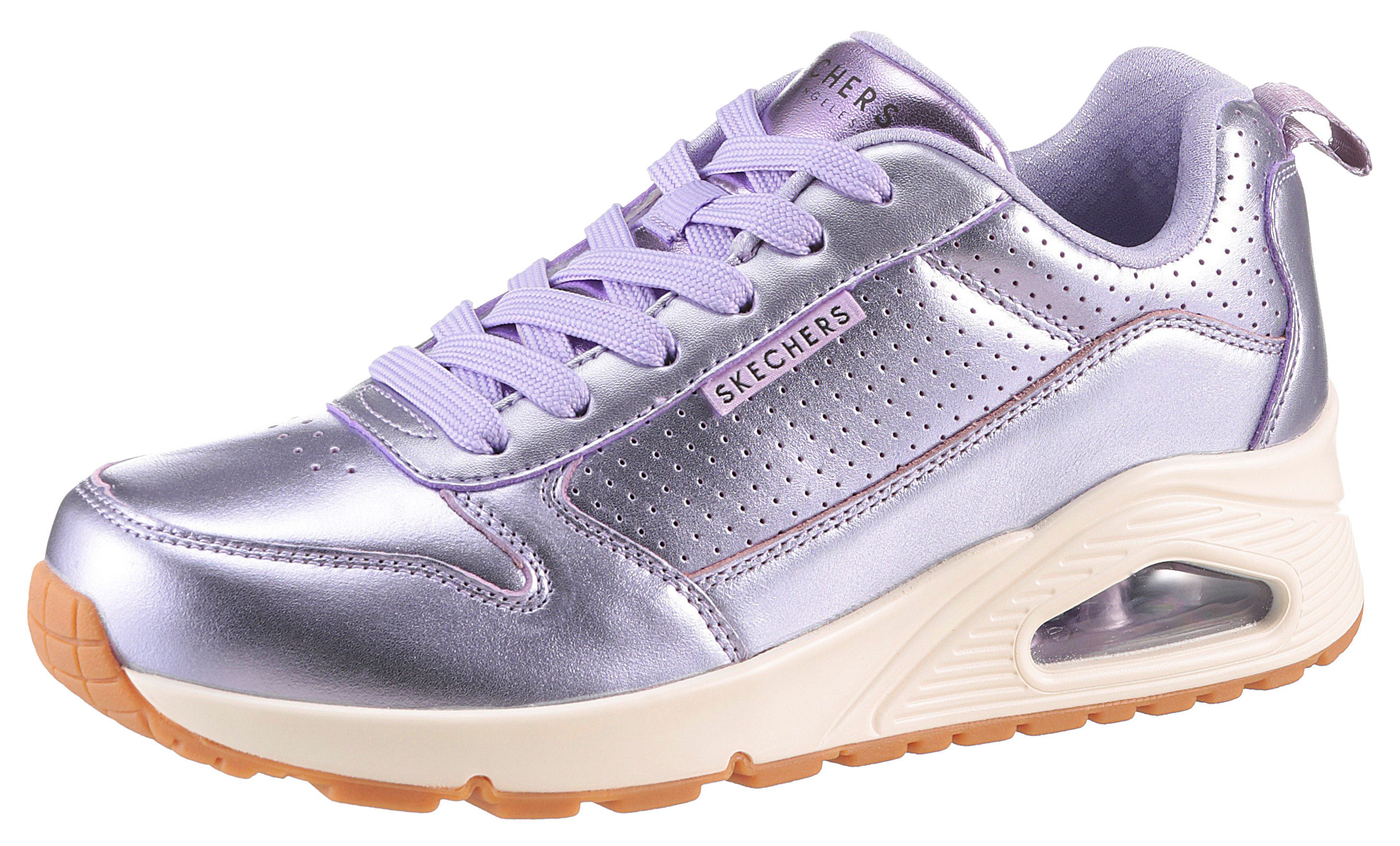 Skechers Sneakers Uno - Metallixs , wedge sneaker, plateau sneaker in metallic-look