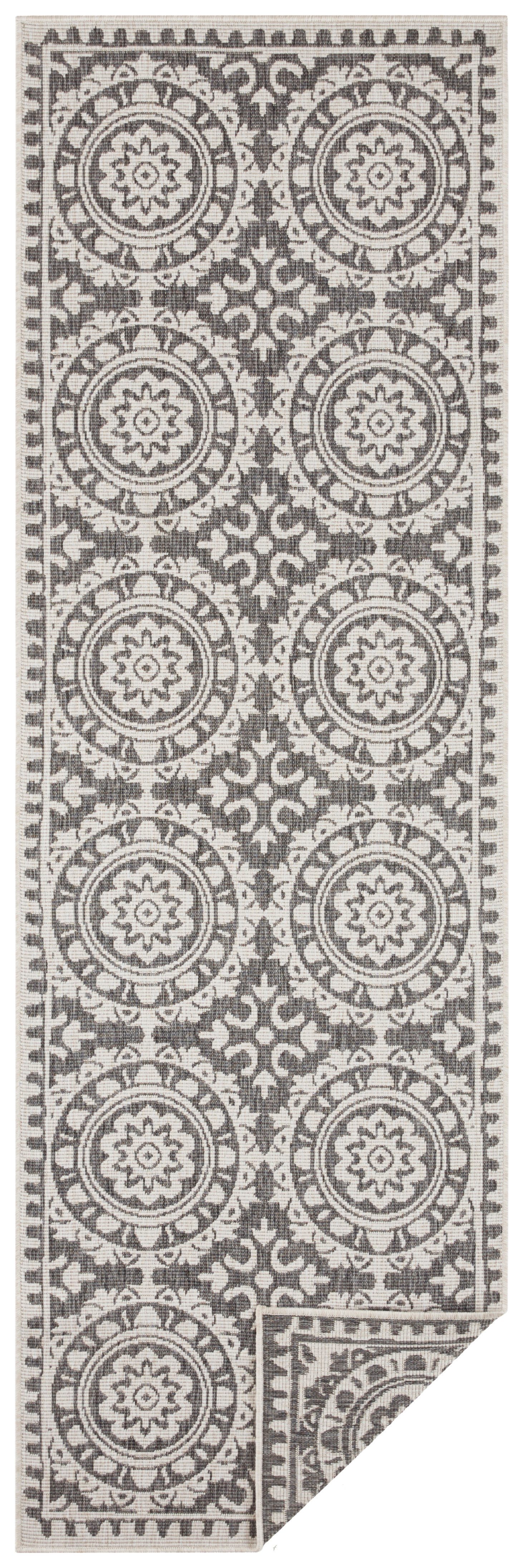 NORTHRUGS Loper Jardin Tweezijdig te gebruiken kleed, in-& outdoor, vintage, balkon, tuin, woonkamer, hal