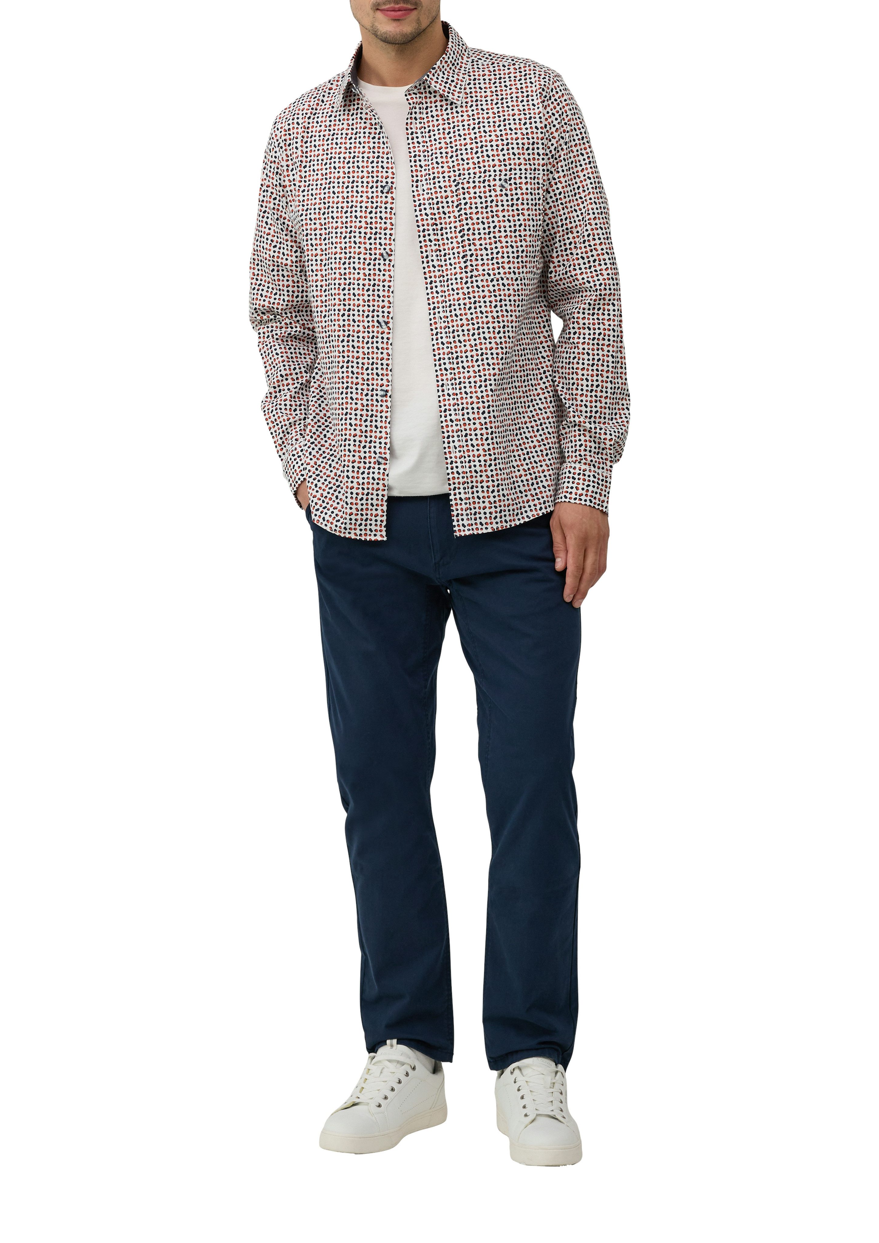 s.Oliver Overhemd met lange mouwen met contrastdetails