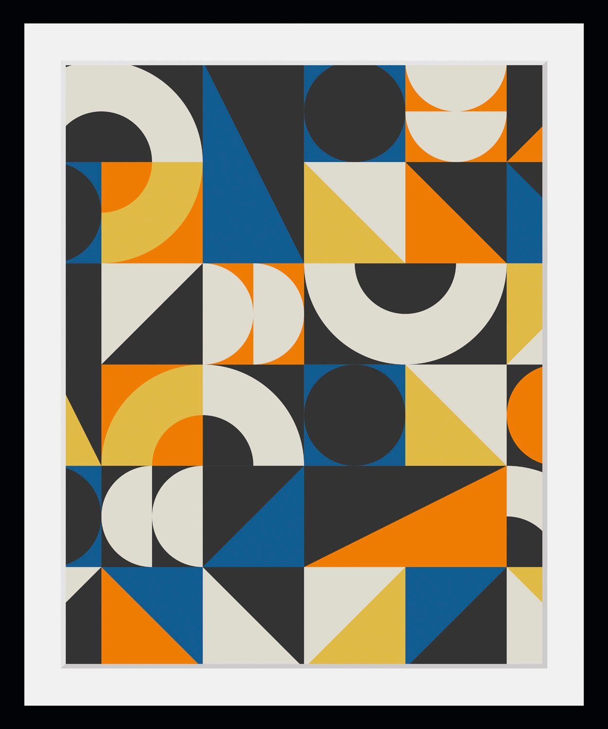 queence Wanddecoratie Adrian HD premium posterdruk incl. houten lijst (1 stuk)