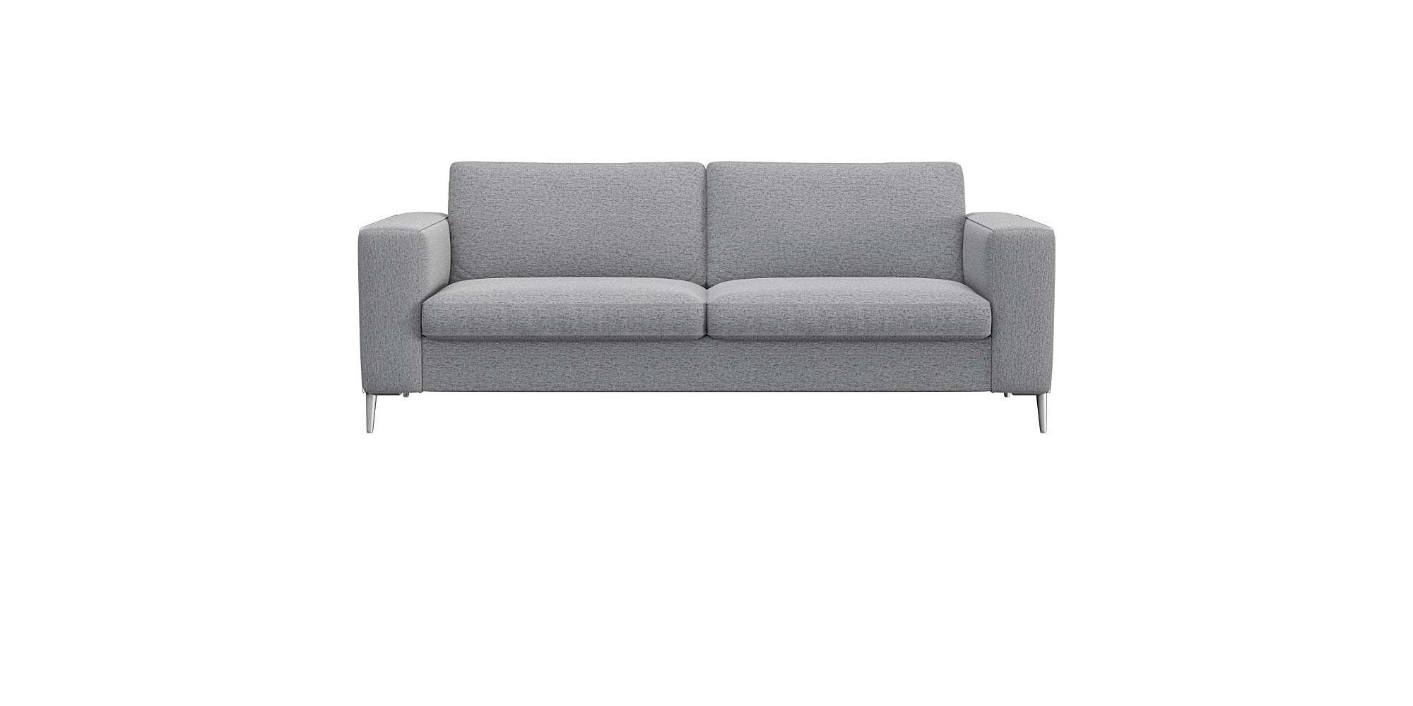 FLEXLUX 2,5-zitsbank Fiore, super zitcomfort door koudschuim in de zitting grijs, 2-zitsbanken