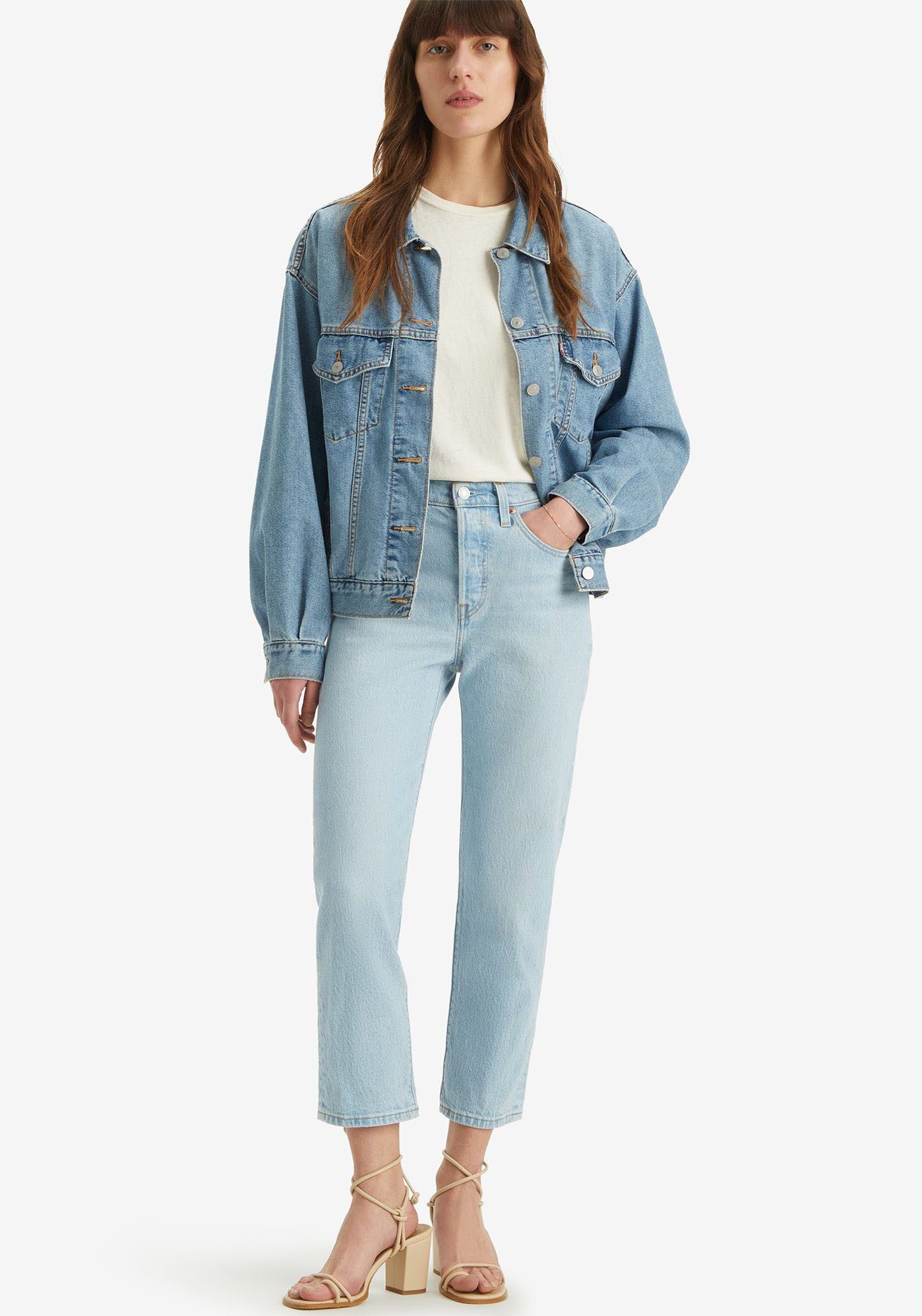 Levi's 7 8 jeans 501 CROP 501 collectie 5-pocket-stijl