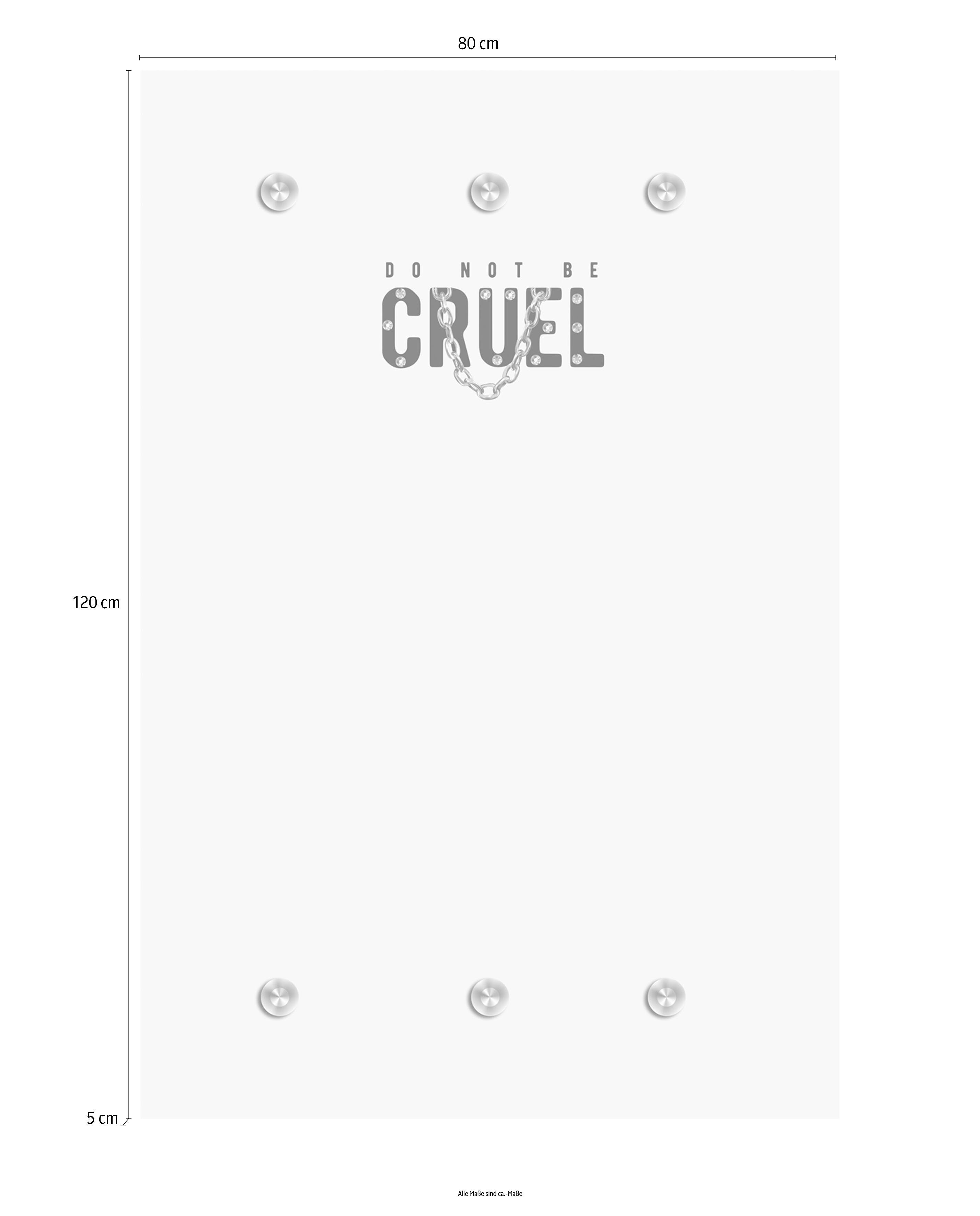 queence Kapstok DO NOT BE CRUEL met 6 haken, 80 x 120 cm