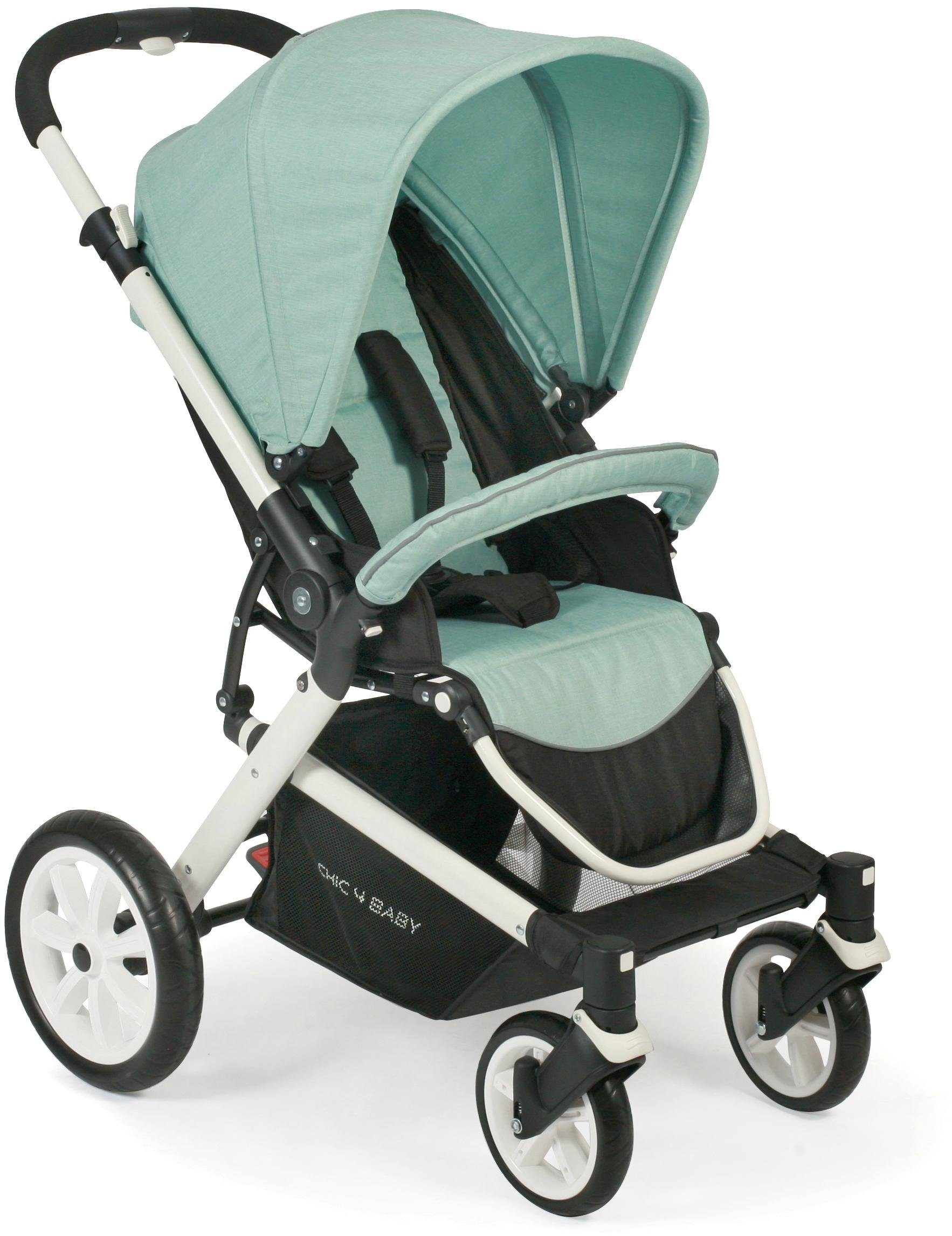 CHIC4BABY Sport-kinderwagen Boomer, mint met zwenkbare en vergrendelbare voorwielen