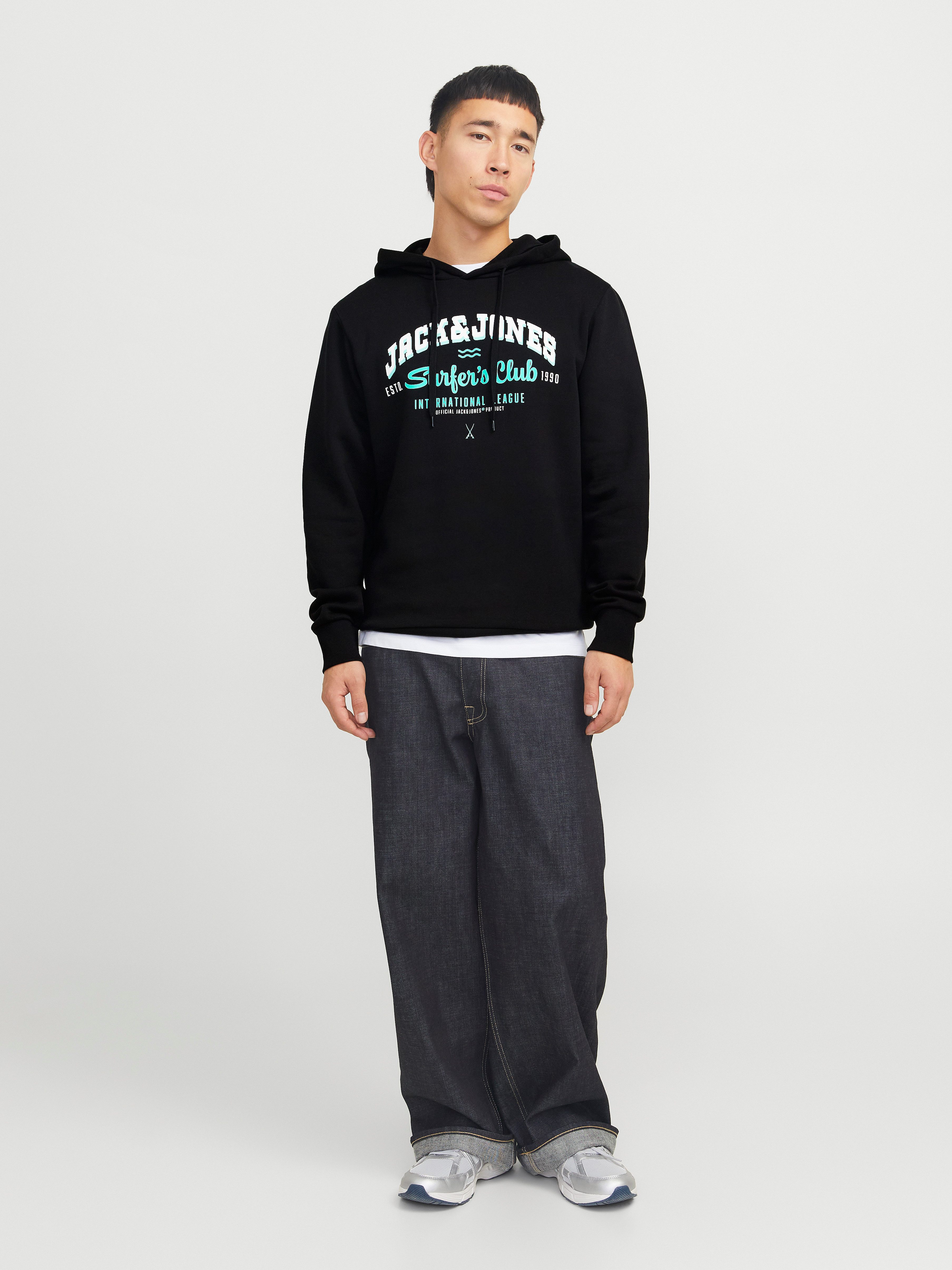 Jack & Jones Hoodie JJELOGO SWEAT HOOD 2 COL 24 25 NOOS