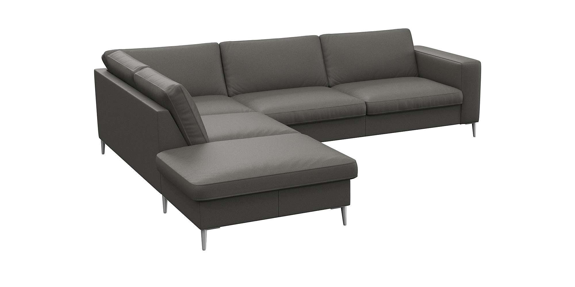 FLEXLUX Hoekbank Fiore, super zitcomfort door koudschuim in de zitting, L-vorm