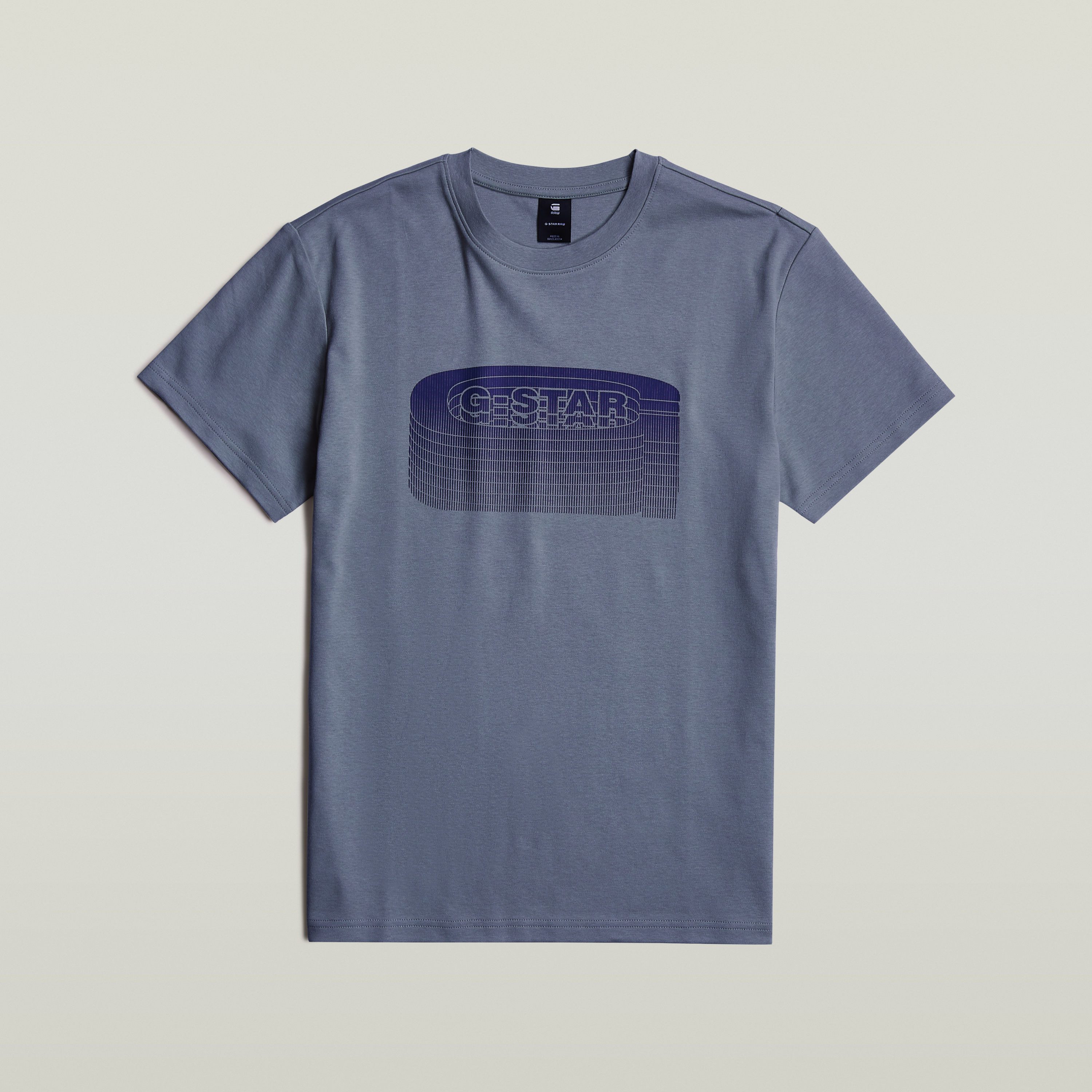 G-Star RAW Shirt met print Stacked Old Skool Logo R