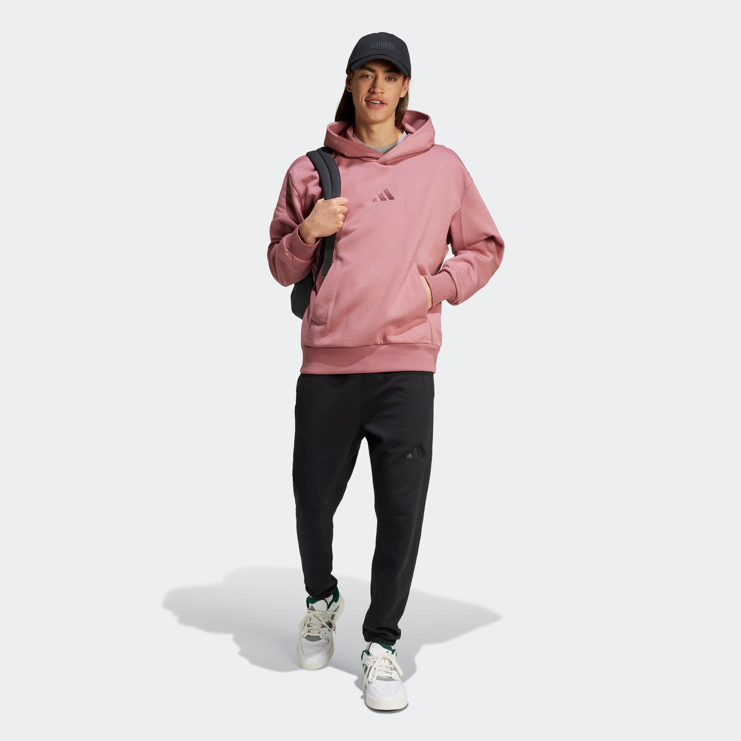 adidas Sportswear Hoodie M A SZN FL HD zacht fleecemateriaal (1-delig)