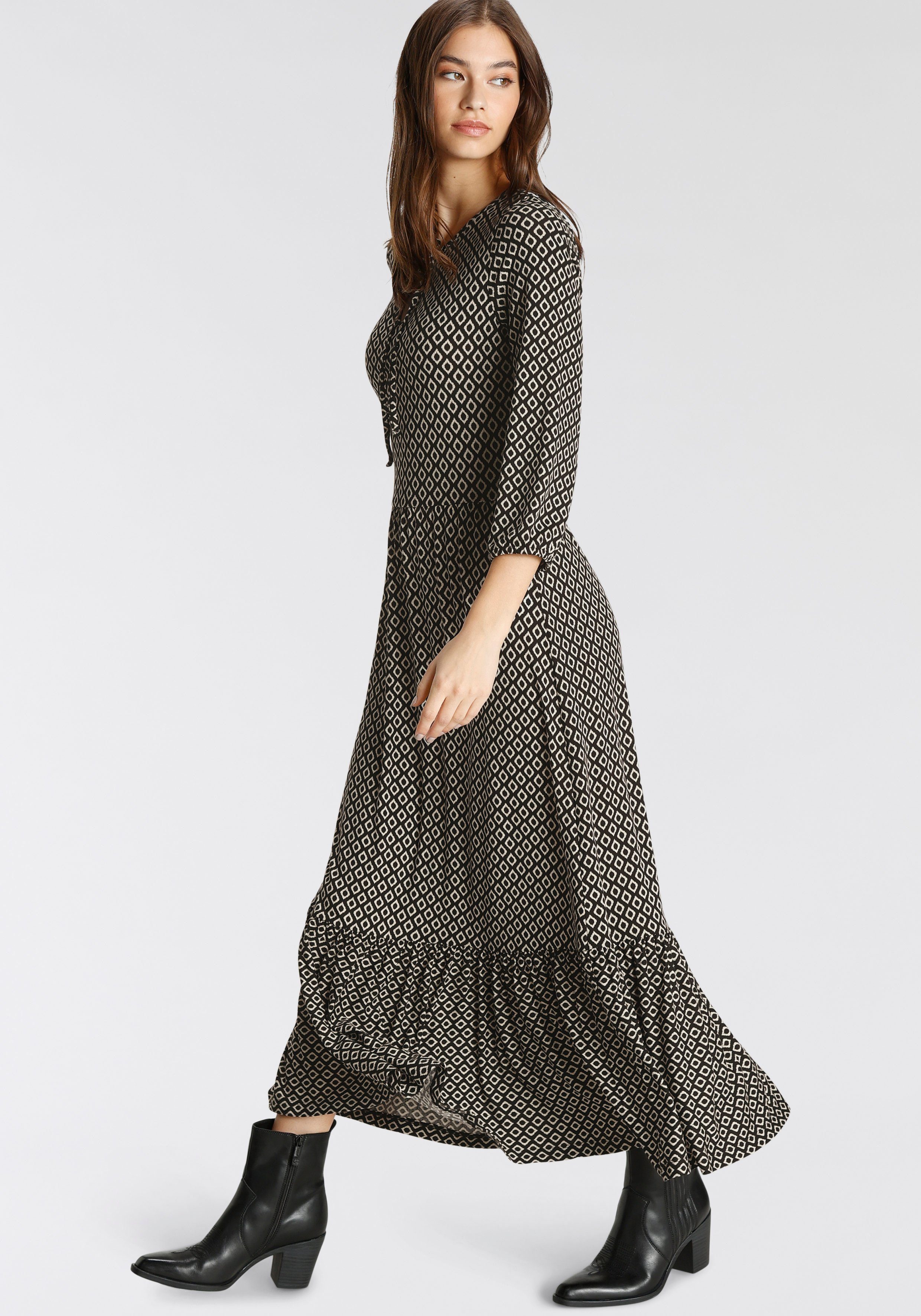 Tamaris Midi-jurk comfortabele jersey