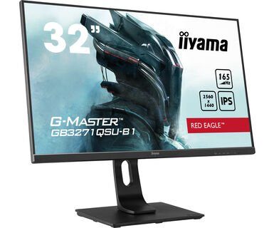 Iiyama Gaming-monitor GB3271QSU-B1, 80,1 cm / 31,5", 1ms, ips, kantel- en in hoogte verstelb. hdmi, displaypoort, usb, zwart