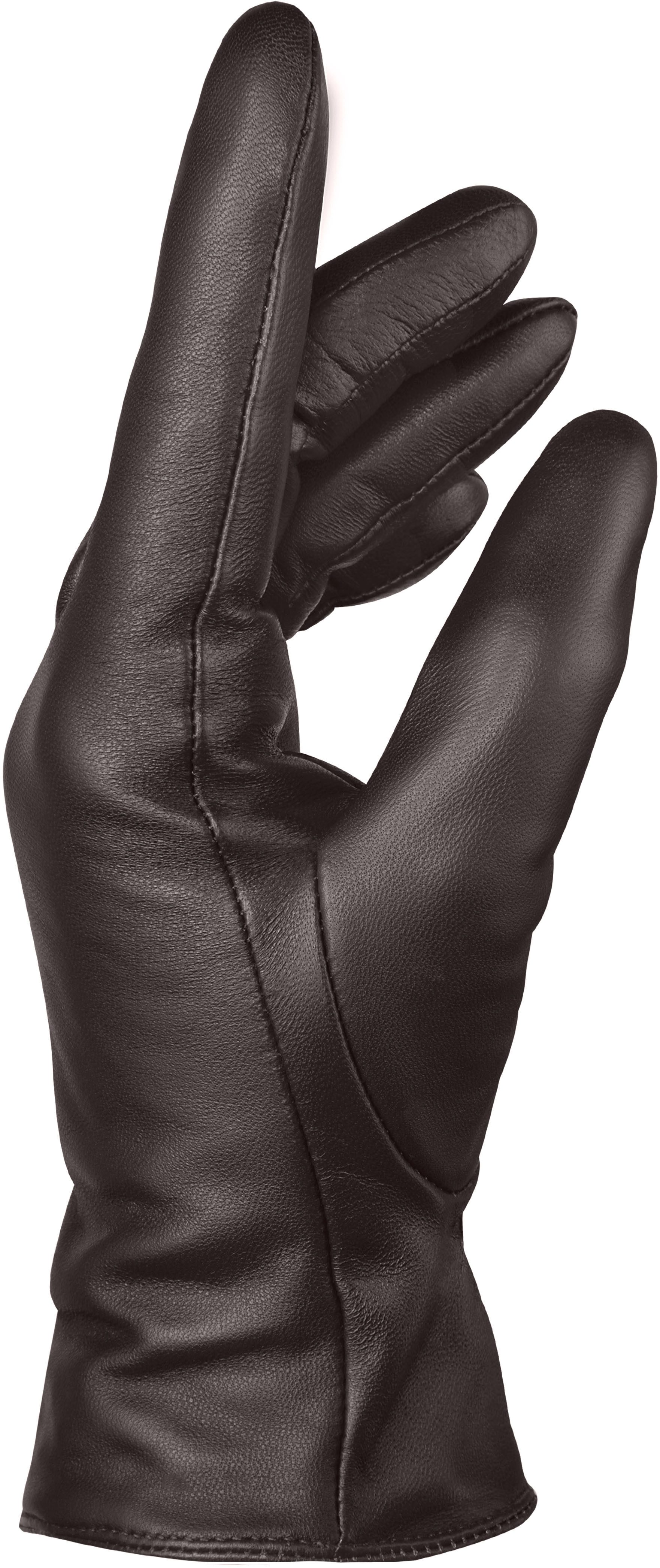 PEARLWOOD Leren handschoenen MEG decoratieve rockstud - elastische band - zijopening
