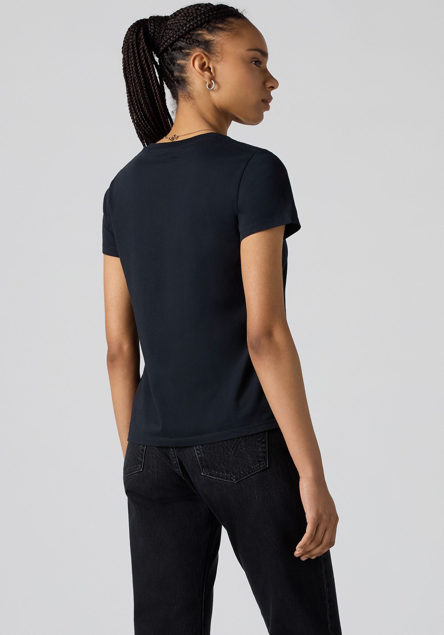 Levi's® Shirt met ronde hals The Perfect Tee met logo in metallic-holoprint