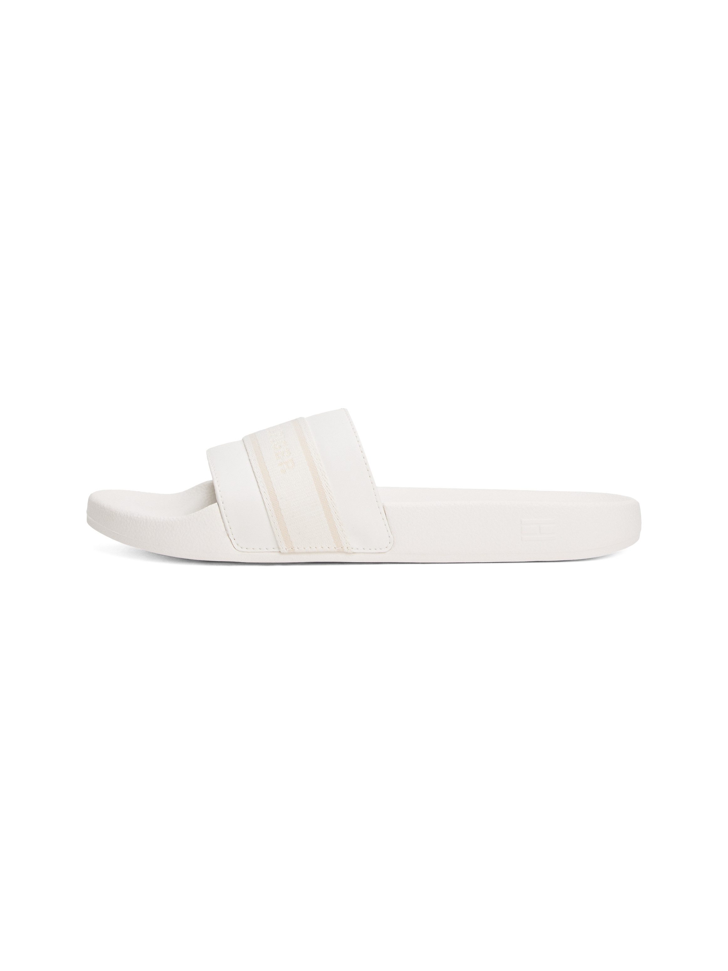 Tommy Hilfiger Slippers HILFIGER POOLSIDE WITH WEBBING , plateau, zomer-mode, comfort-schoen, flats met textielband