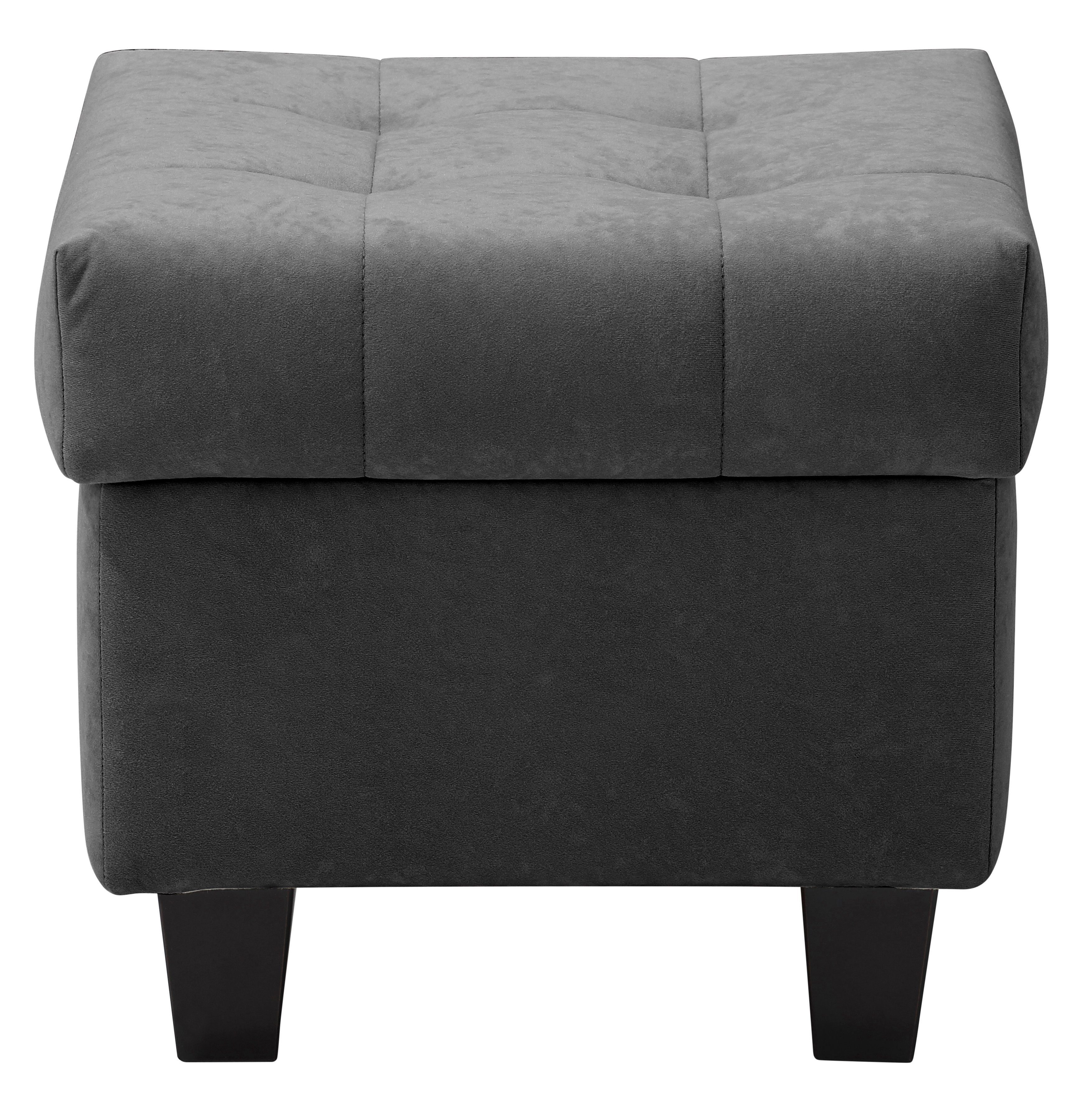 Home affaire Oorfauteuil Alexander incl. hocker, met stiksels, in vele kleuren (2 stuks)