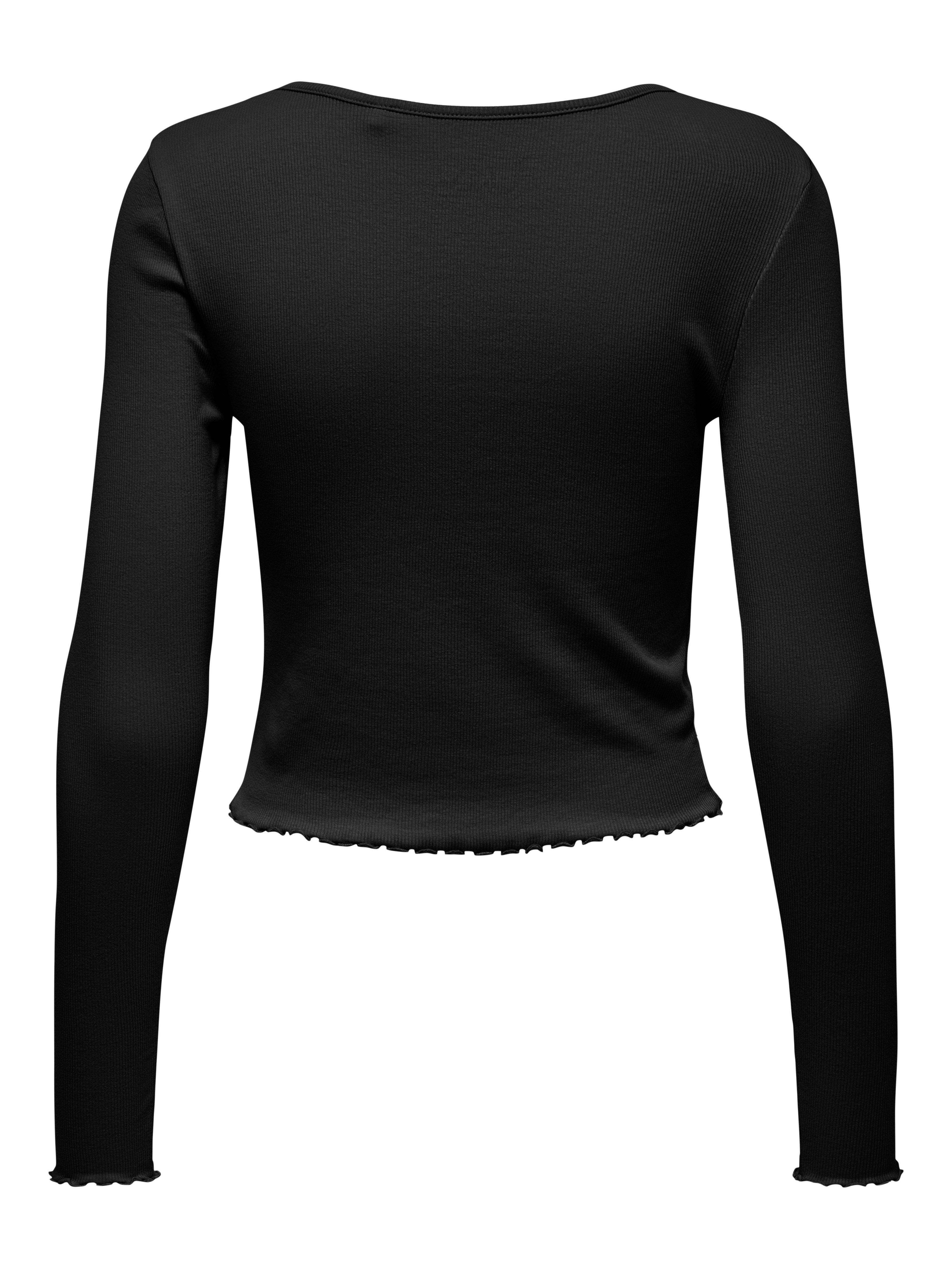 Only Shirt met lange mouwen ONLBETTY L/S V-NECK TOP CC JRS