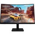 hp gaming-monitor x27qc, 68,58 cm - 27 ", qhd zwart