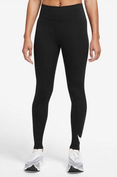 nike runningtights dri-fit swoosh run women's mid-rise --length running leggings zwart