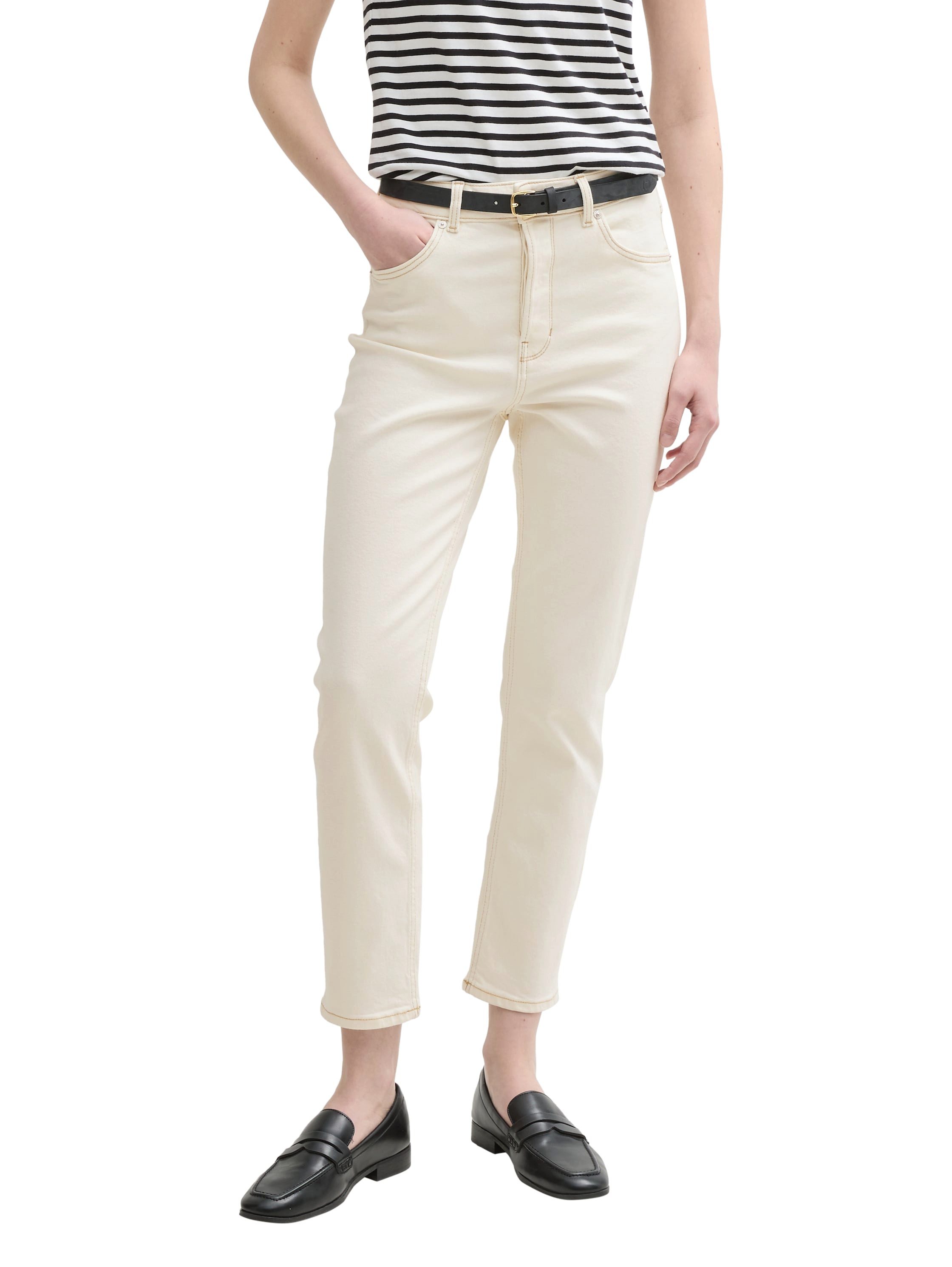 Tom Tailor Denim 7/8 jeans in gebruikte look dames 7/8 jeans maat 32 wit