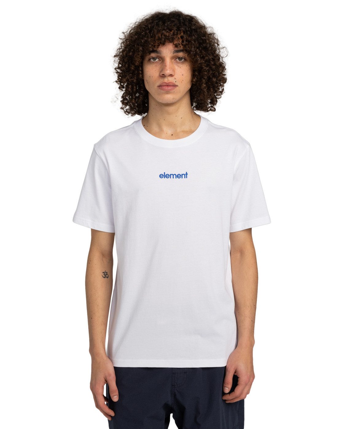Element T-shirt Simple Logo heren t-shirts maat S wit