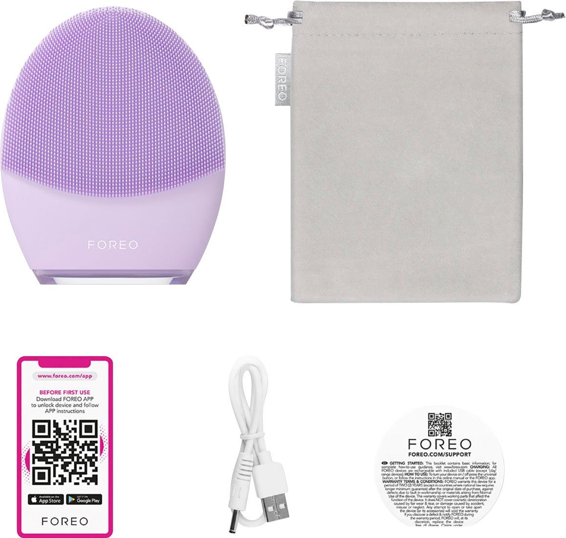 FOREO Elektrische gezichtsreinigingsborstel LUNA™ 4 plus sensitive skin
