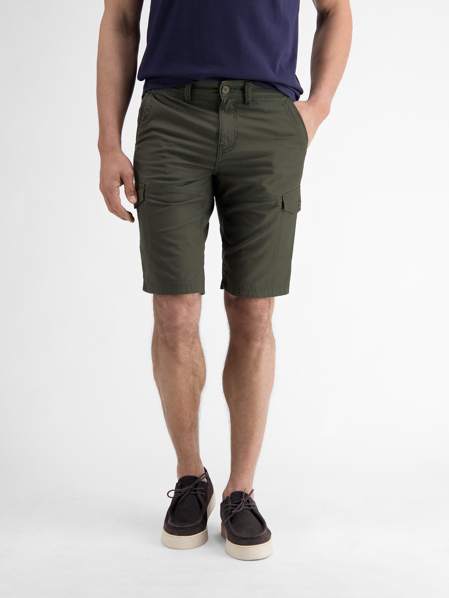 Lerros Cargobroek LERROS casual heren cargo-bermuda, zomers licht