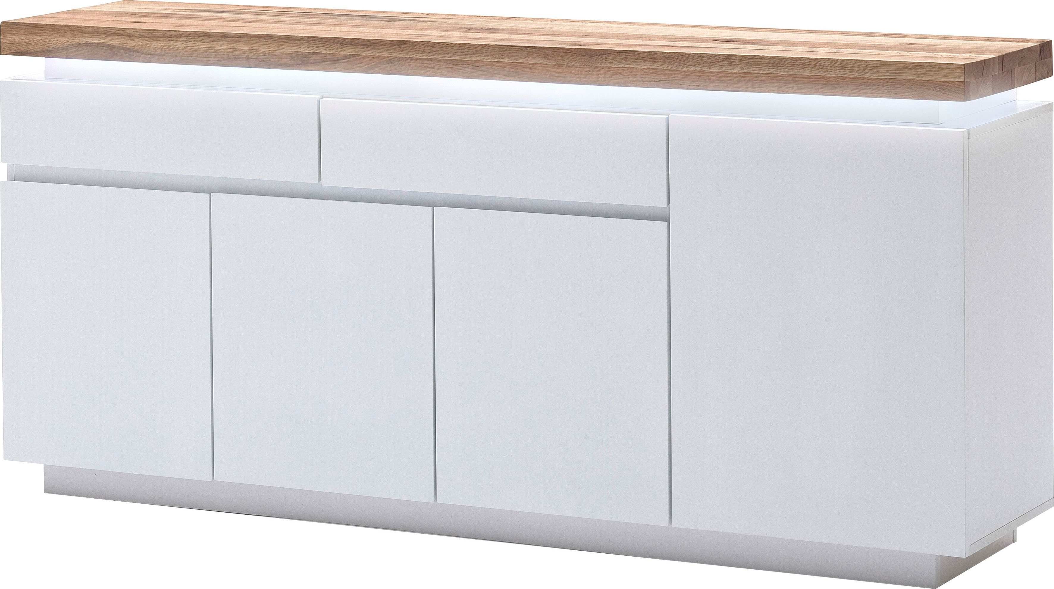 MCA furniture Dressoir Romina met ledverlichting wit dimbaar, incl. afstandsbediening