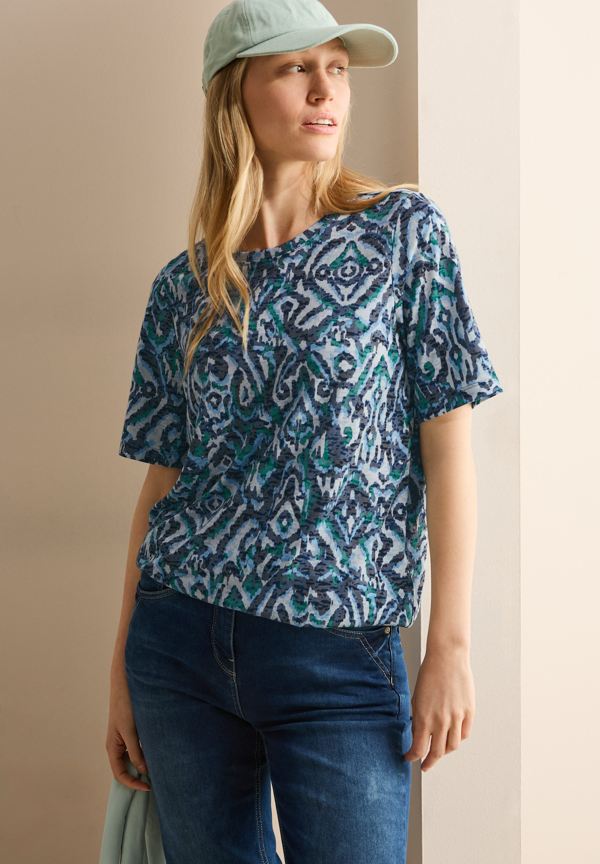 Cecil T-shirt met print all-over