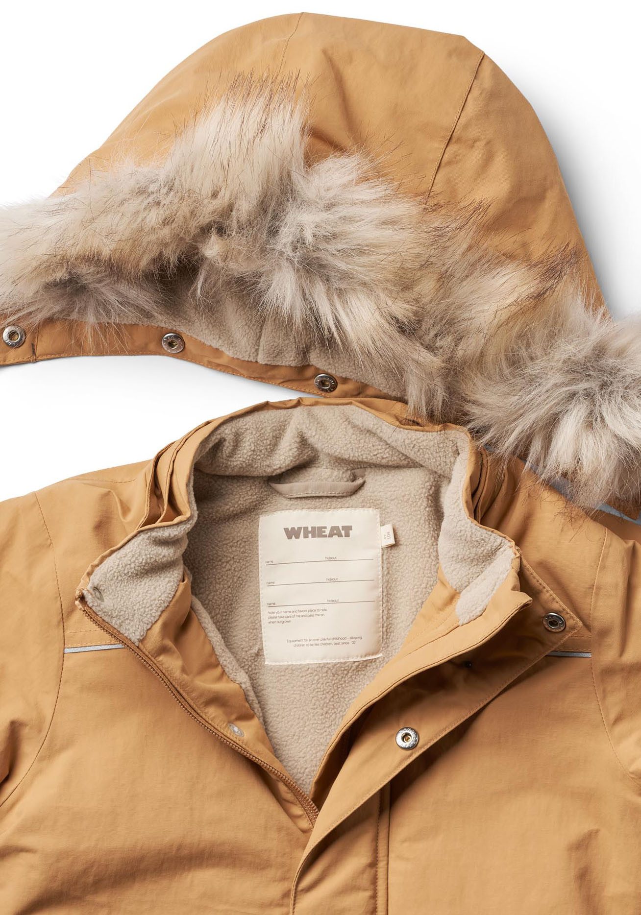WHEAT Outdoorjack Jacket Kasper Tech waterdicht, ademend en licht gewatteerd