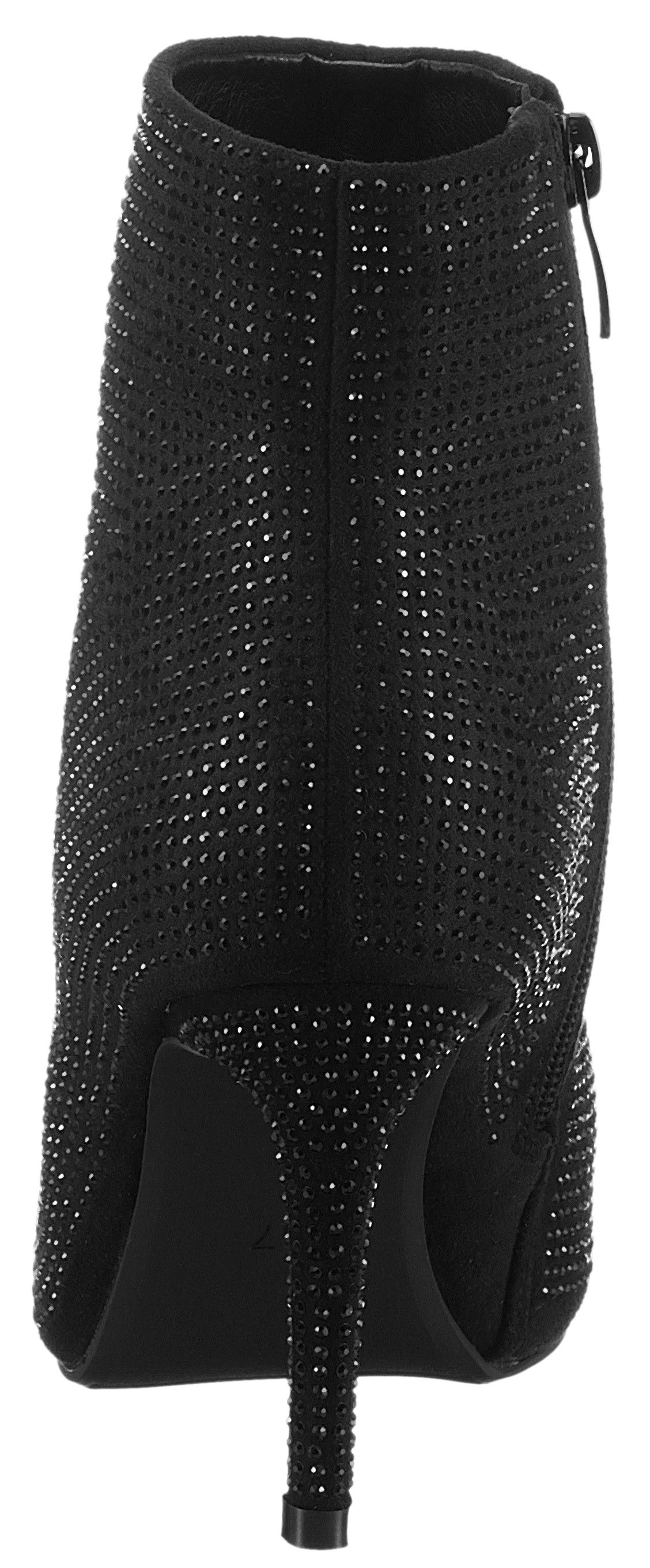 Aniston SHOES Laarsjes avond enkellaars met glittersteentjes - nieuwe collectie