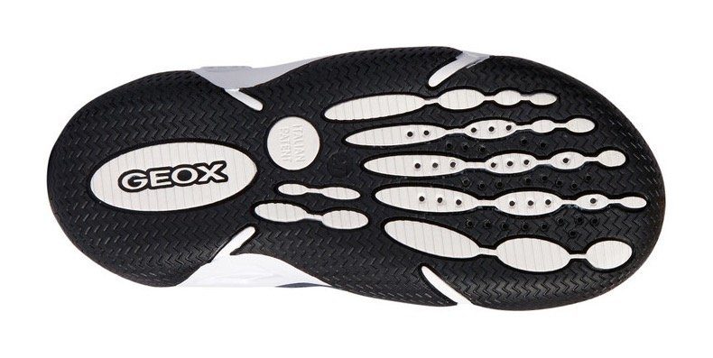 Geox Sneakers JR WADER A met geox speciale membraan, vrijetijdsschoen, lage schoen, veterschoen