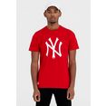 new era t-shirt new york yankees rood