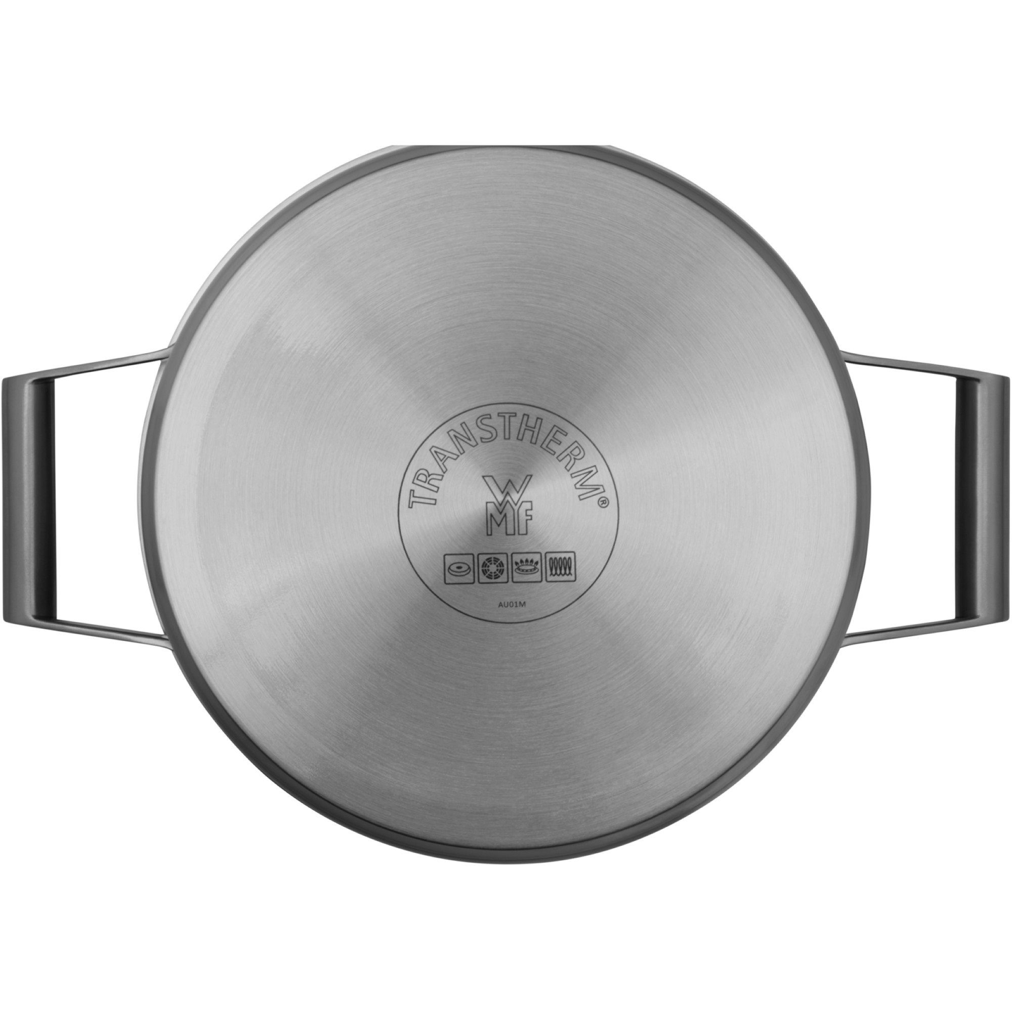 WMF Pannenset Comfort Line Inductie, kookpan set met glazen deksel, gematteerd Pannen set stapelbaar, geschikt voor alle soorten fornuizen, binnenschaalverdeling (set, 5-delig)