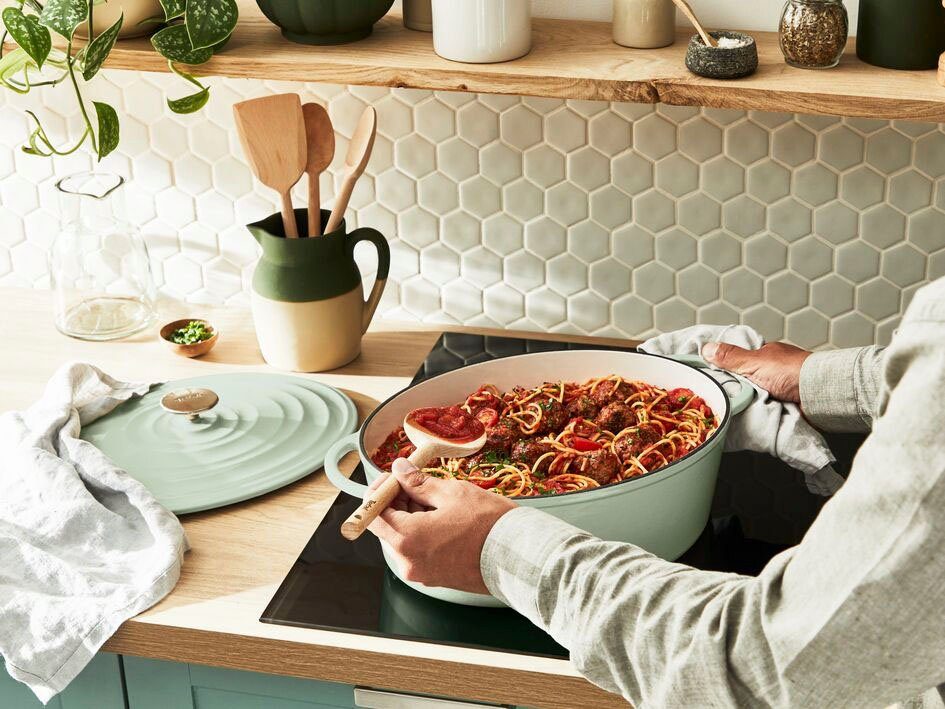 Tefal Braadpan LOV braadpan met deksel, Ø 34 cm, ovaal Inductie, geschikt voor alle soorten fornuizen, incl. e-book (1-delig)