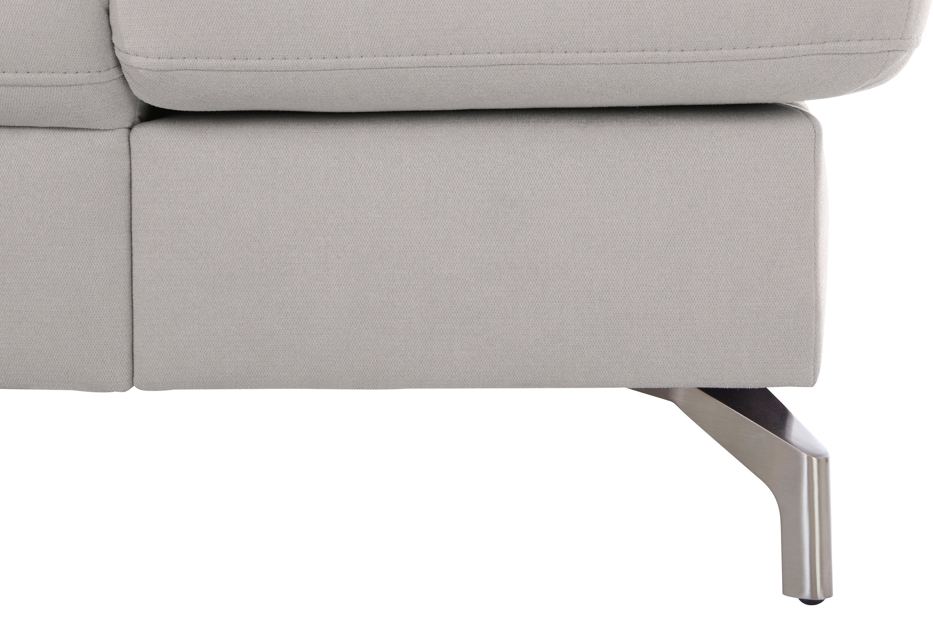 sit&more Hoekbank Brisbane L-vorm Poothoogte 12 cm, inclusief verstelbare zitdiepte, armleuningen en hoofdeind