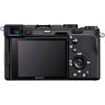 sony full-frame digitale camera ilce-7clb - alpha 7c e-mount met sel2860 fe 28–60 mm f4–5,6, 24,2 mp, 4k video, 7,5 cm (3 inch) touchscreen, realtime-af, 5-assige beeldstabilisatie, nfc, bluetooth zwart