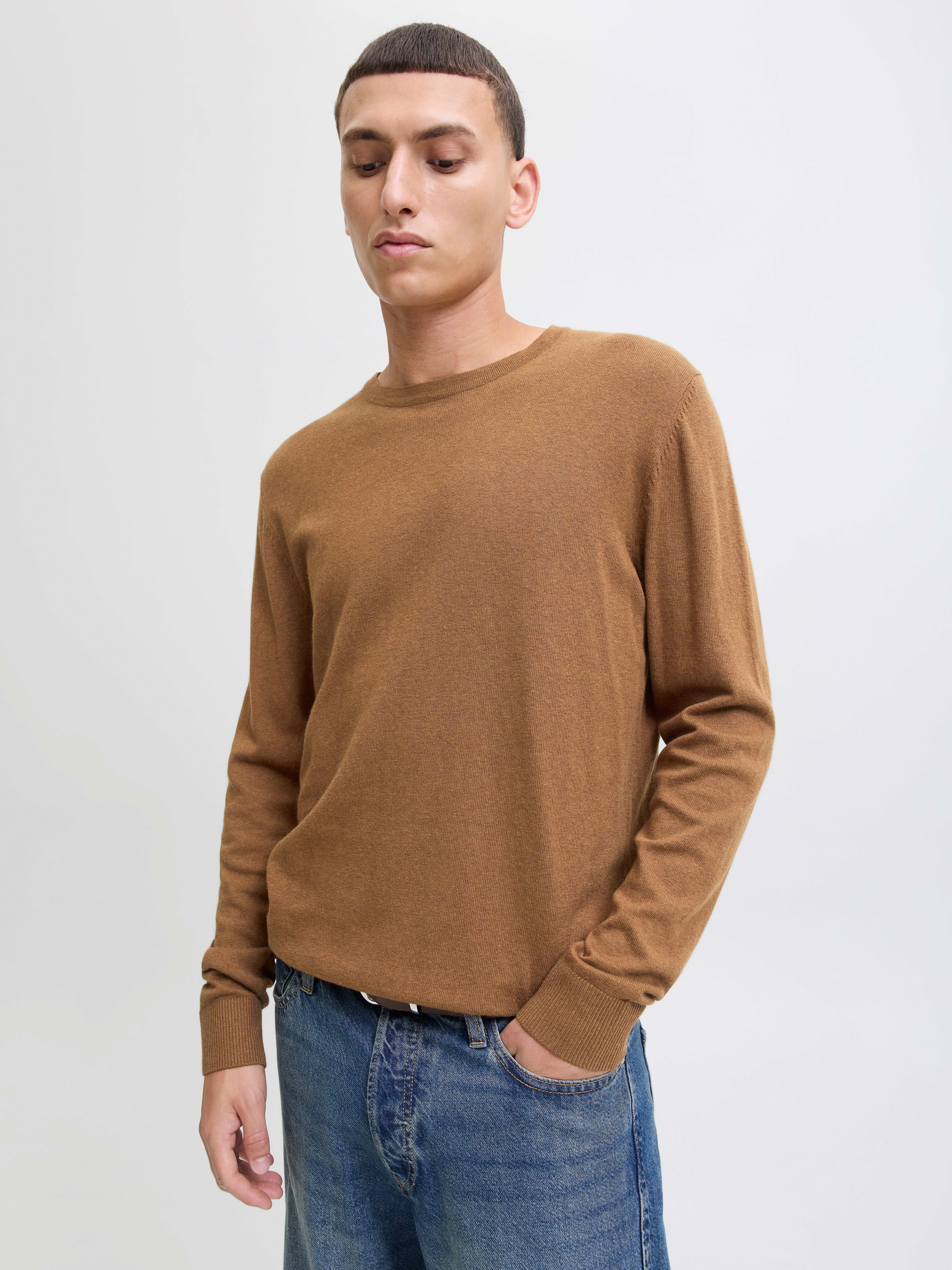 Jack & Jones Gebreide trui JJEEMIL KNIT CREW NECK NOOS