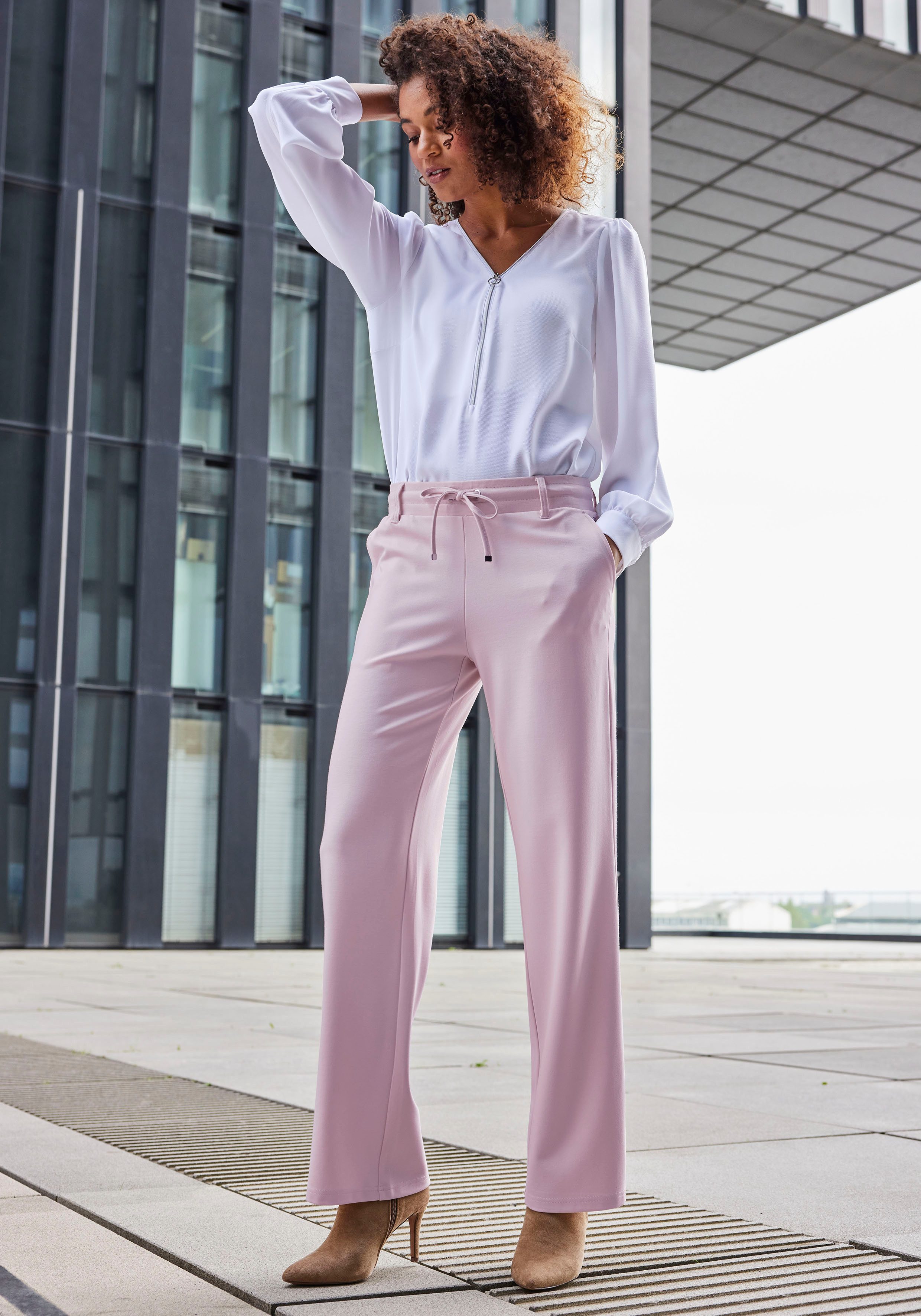 Lascana Homewearbroek in zacht vloeiend materiaal, loungewear