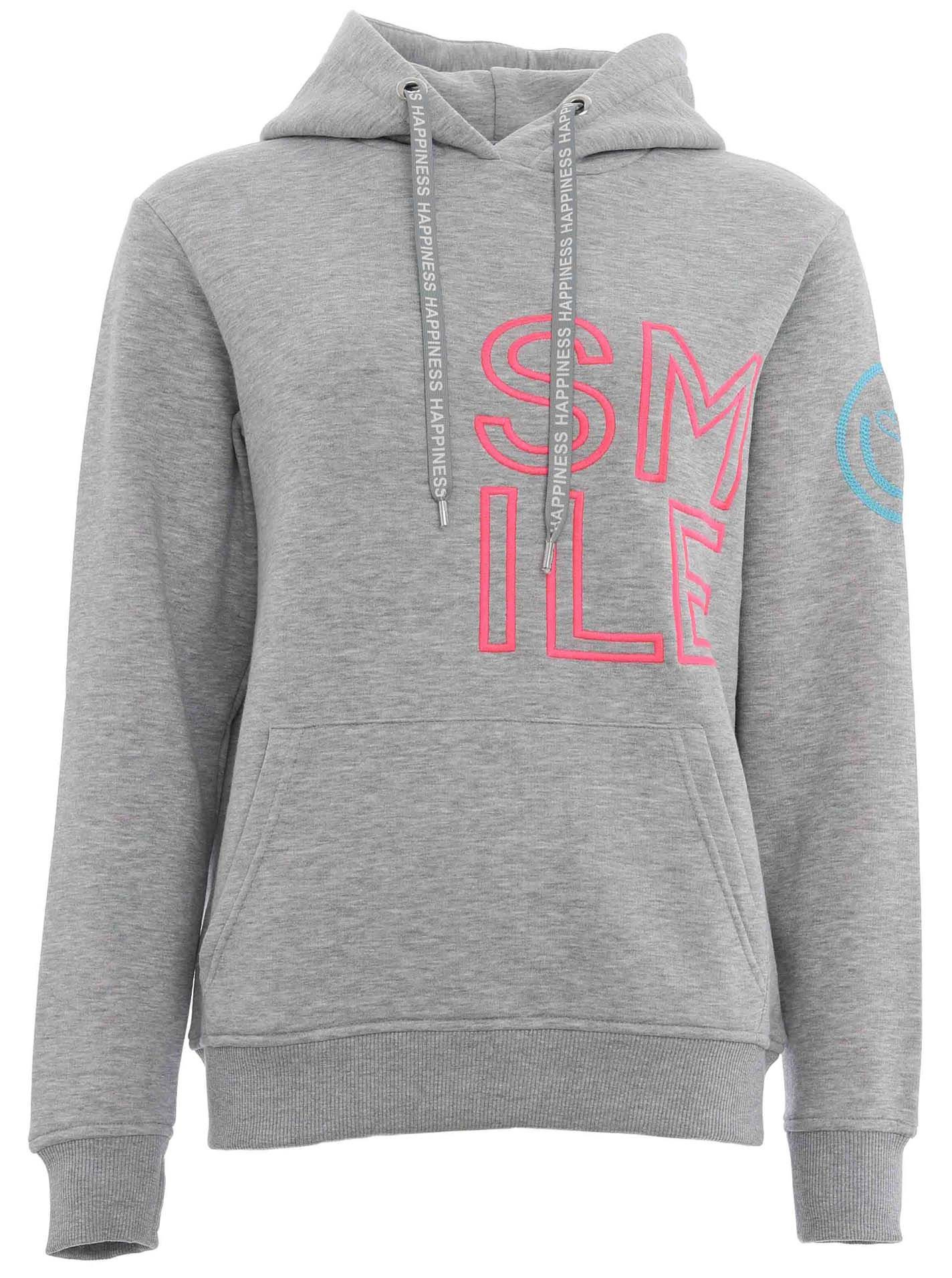 Zwillingsherz Hoodie Alissa 2.0 met smile borduurwerk voor en achter
