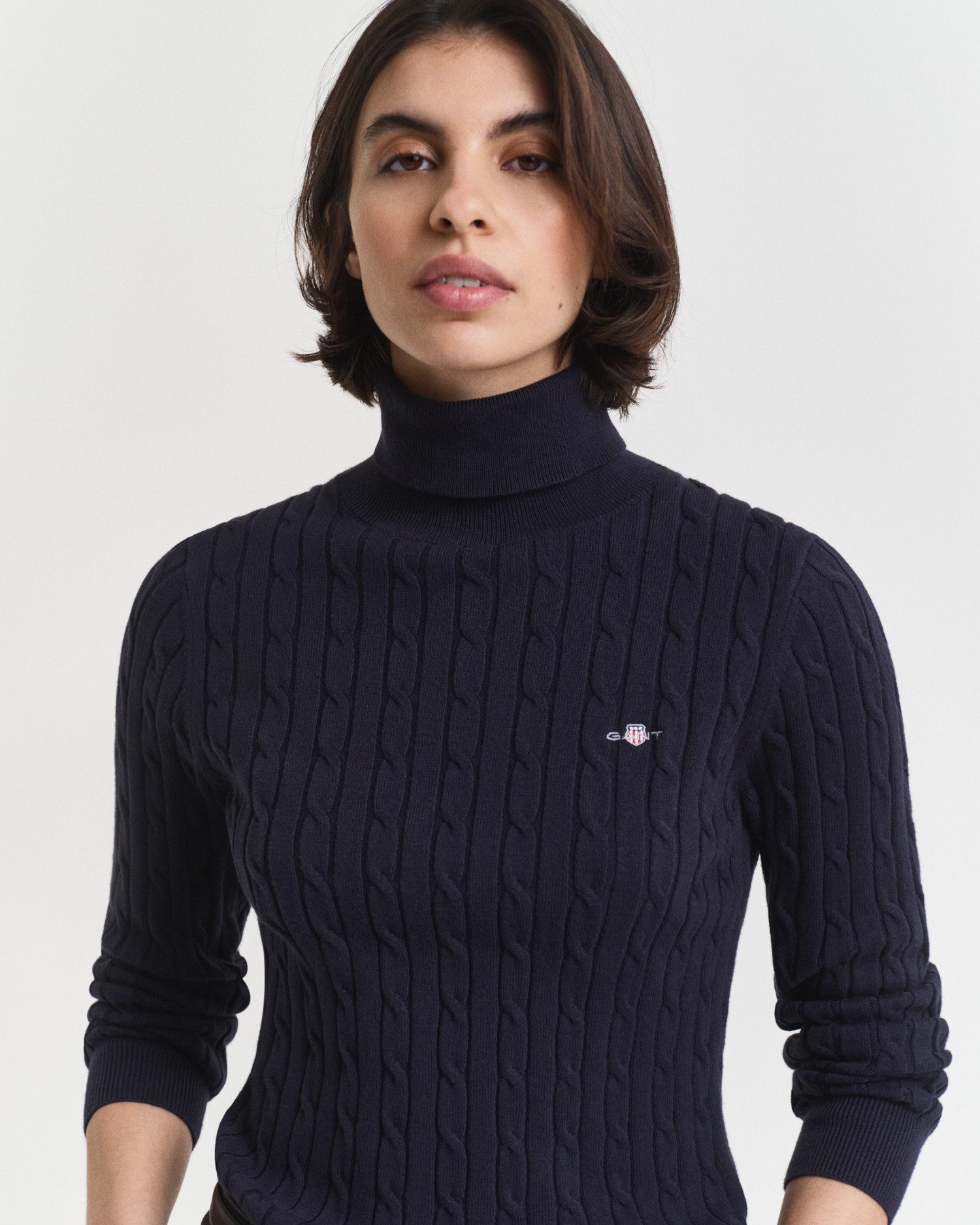 Gant Coltrui STRETCH COTTON CABLE TURTLENECK