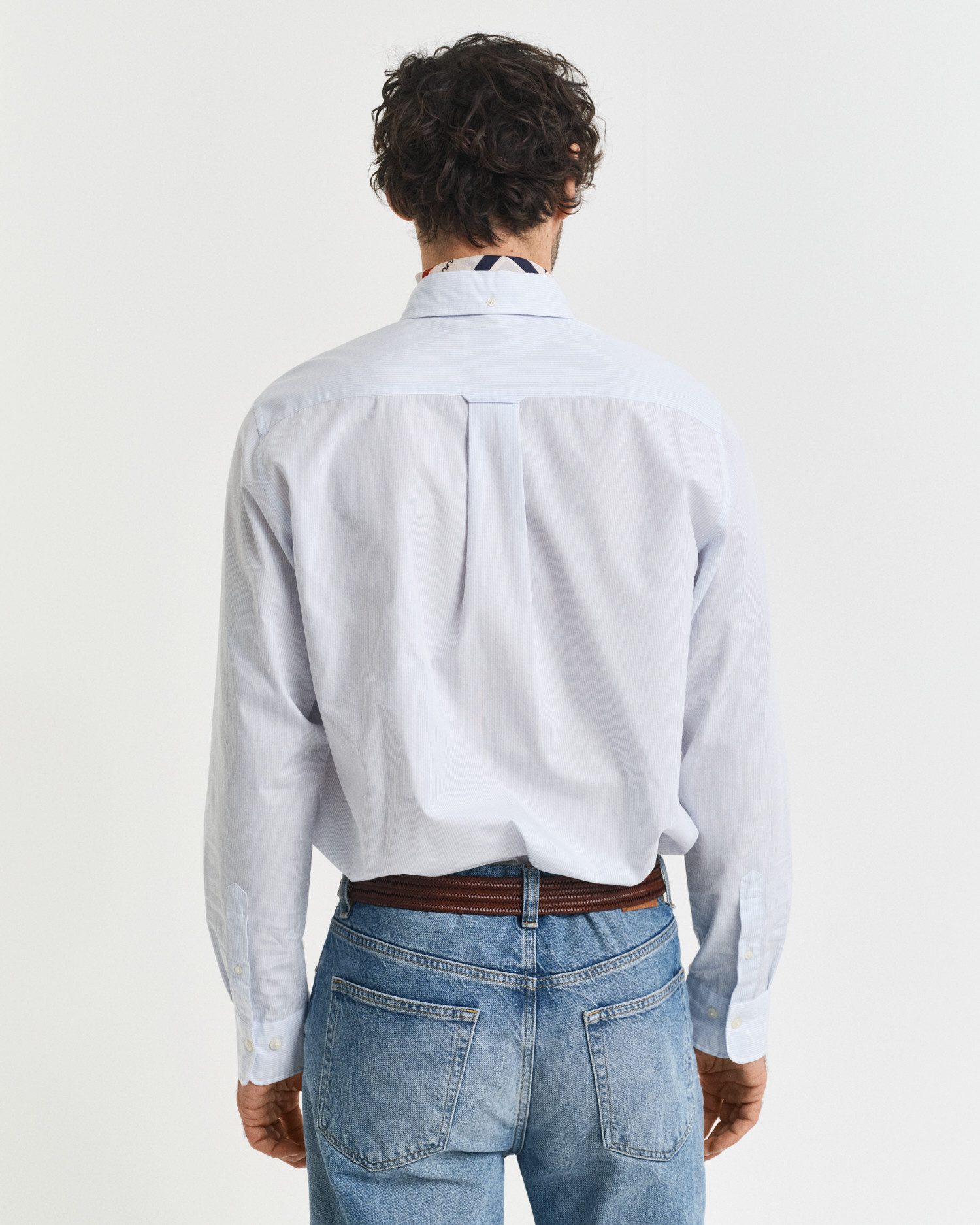 Gant Overhemd met lange mouwen REG POPLIN BANKER SHIRT Banker Stripe popeline, lichte katoen