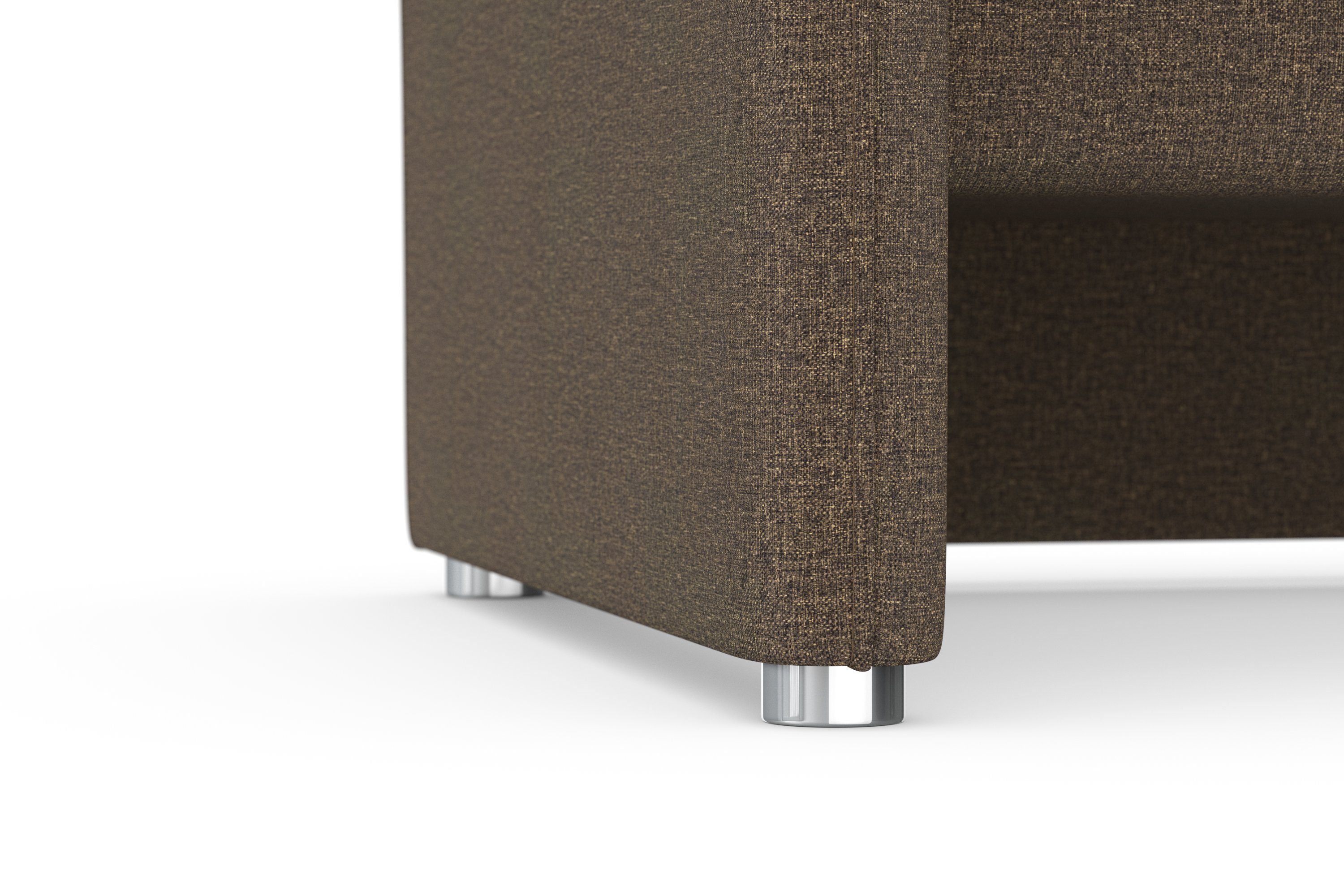 DOMO collection 2-zitsbank Pina met binnenvering, breedte 199 cm