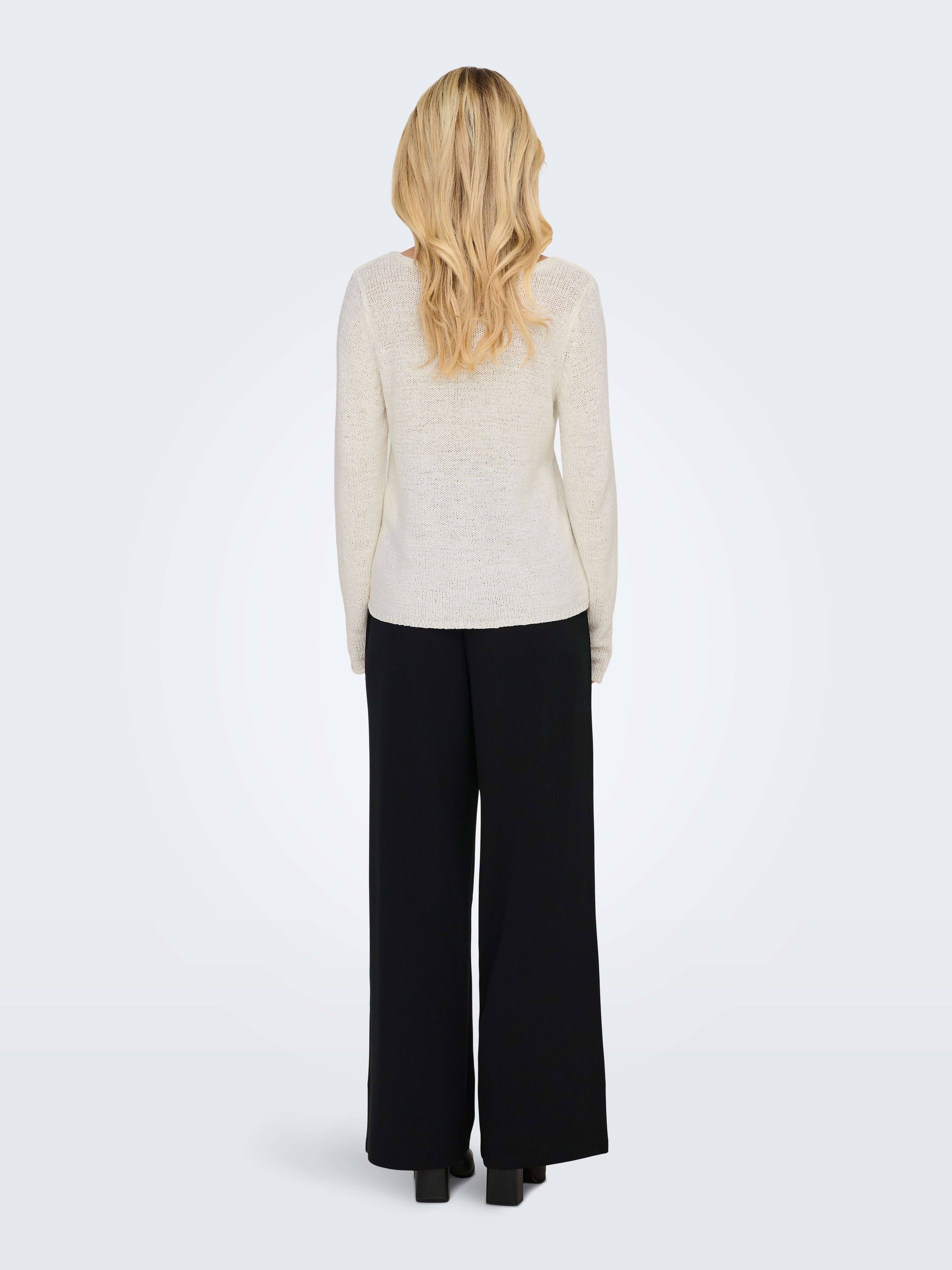 Only Trui met V-hals ONLGEENA L/S V-NECK KNT NOOS