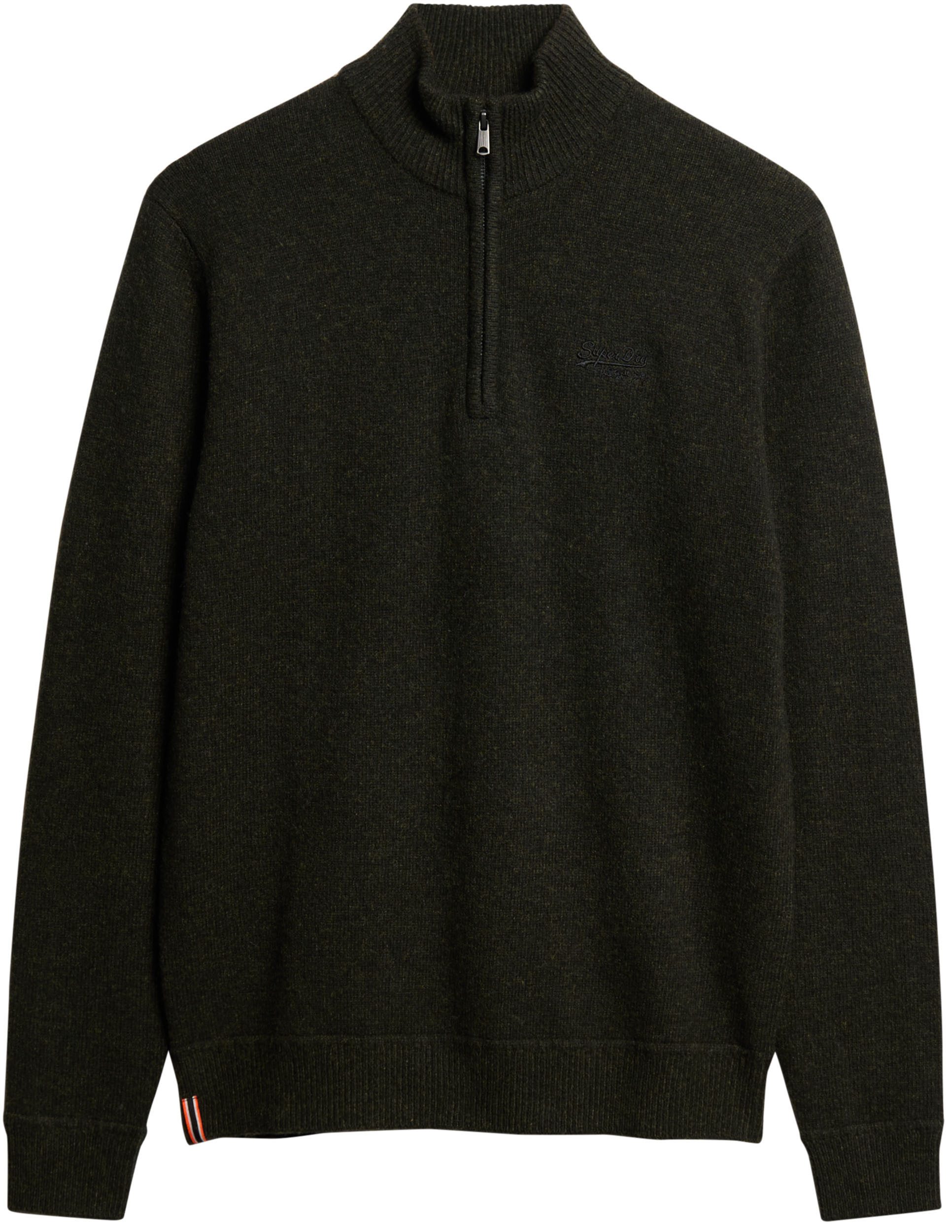 Superdry Gebreide trui ESSENTIAL EMB KNIT HALF ZIP
