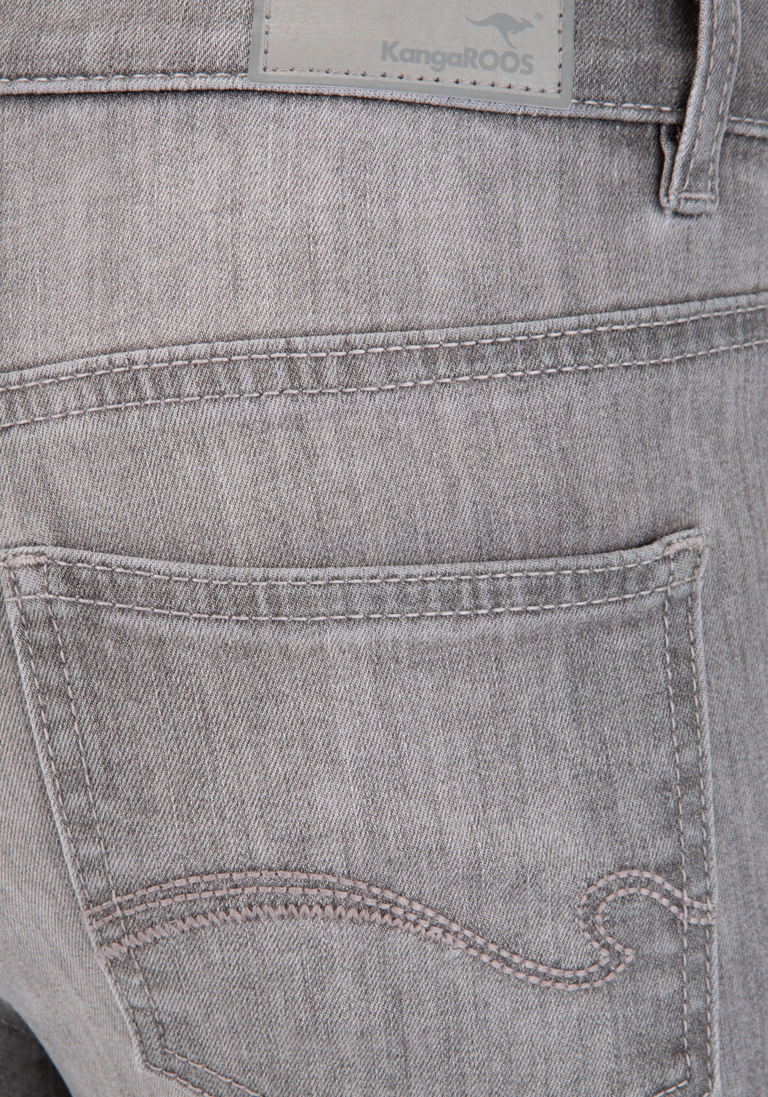 KangaROOS 5-pocket jeans SUPER SKINNY HIGH RISE enkel-lang, met used-look, hoge taille