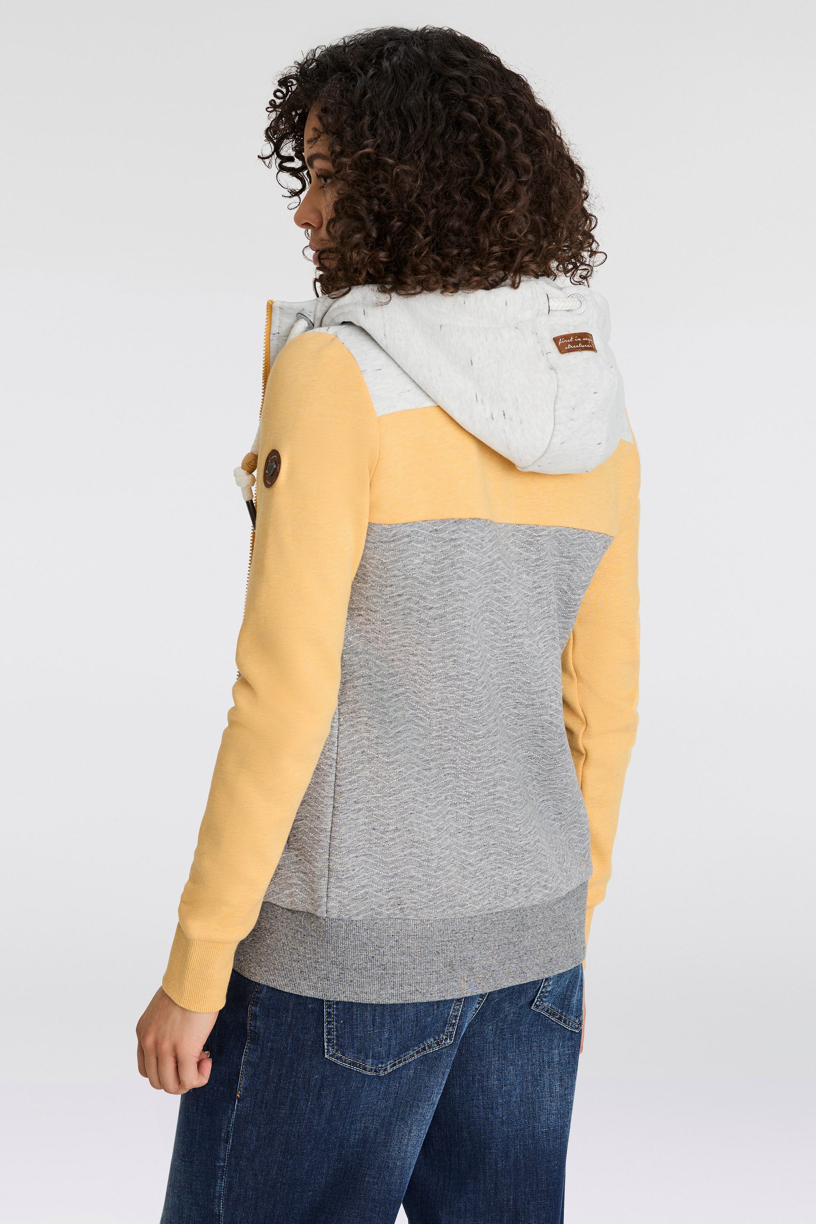 Ragwear Sweatvest TREGA ZIP O in colourblocking-design