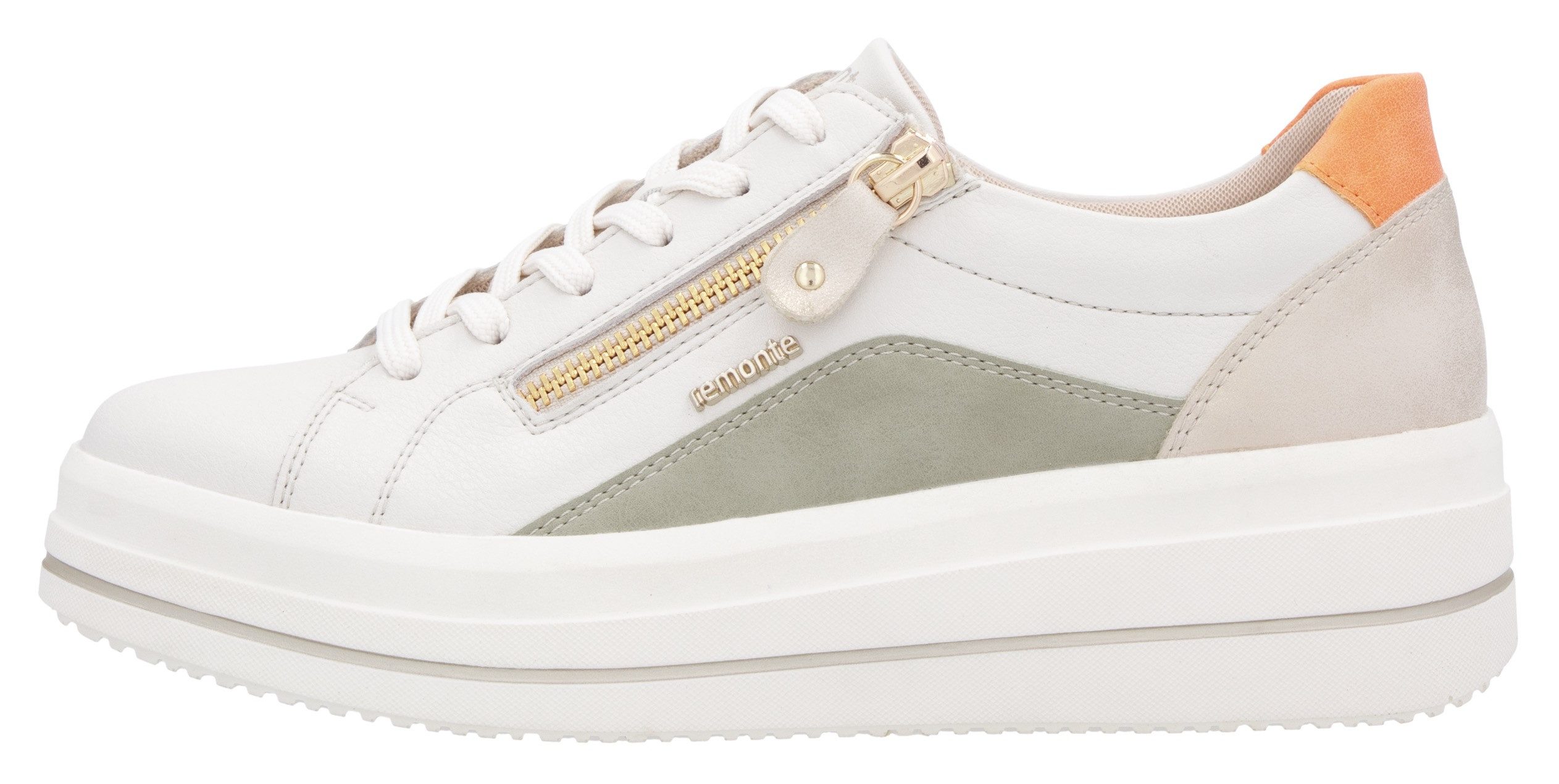 Remonte Plateausneakers ELLE-Collection , vrijetijdsschoen, lage schoen, veterschoen met zachte inlegzool