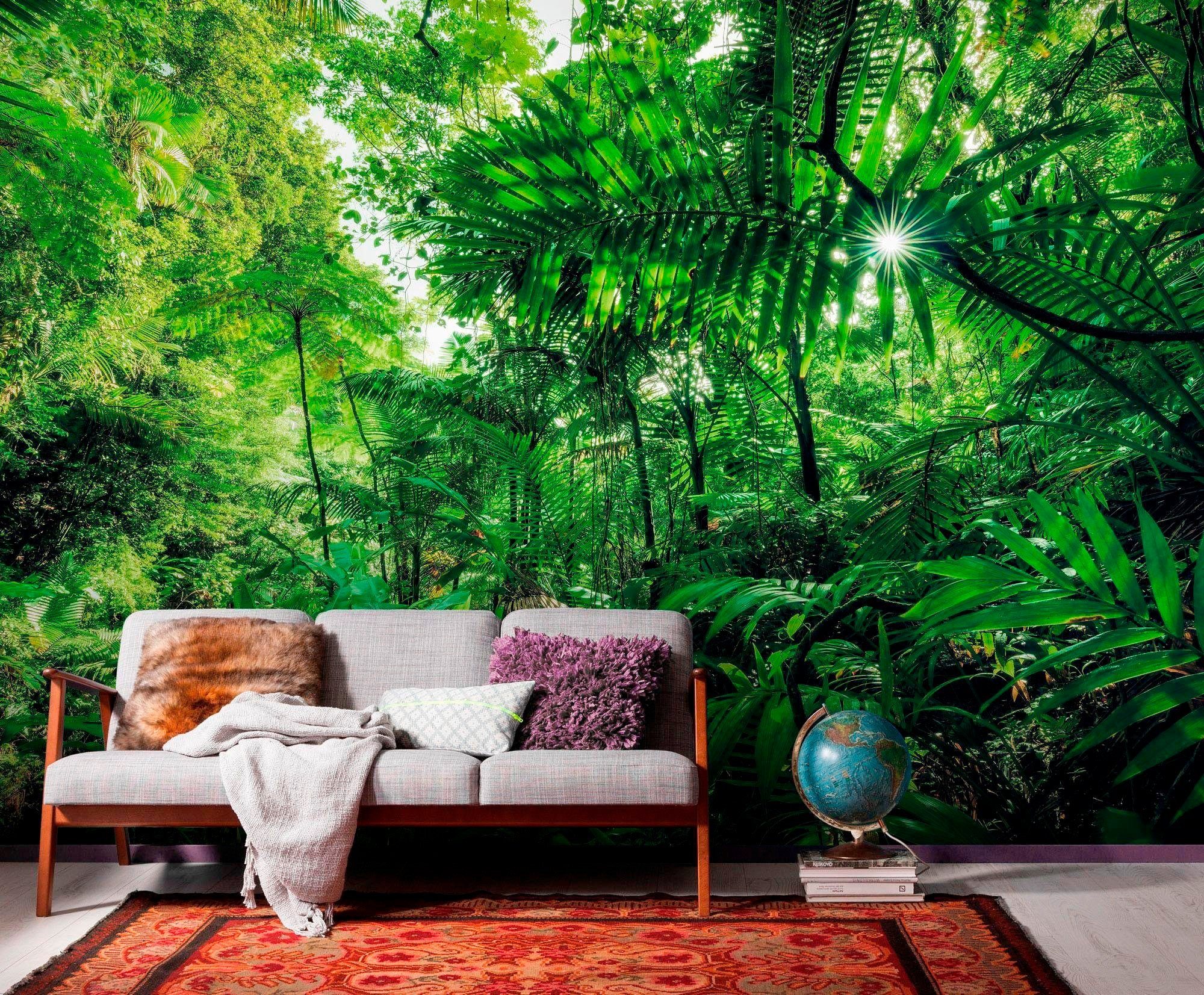 Komar Vliesbehang Digitale print vlies - Into The Jungle - Afmeting 400 x 250 cm (1 stuk)
