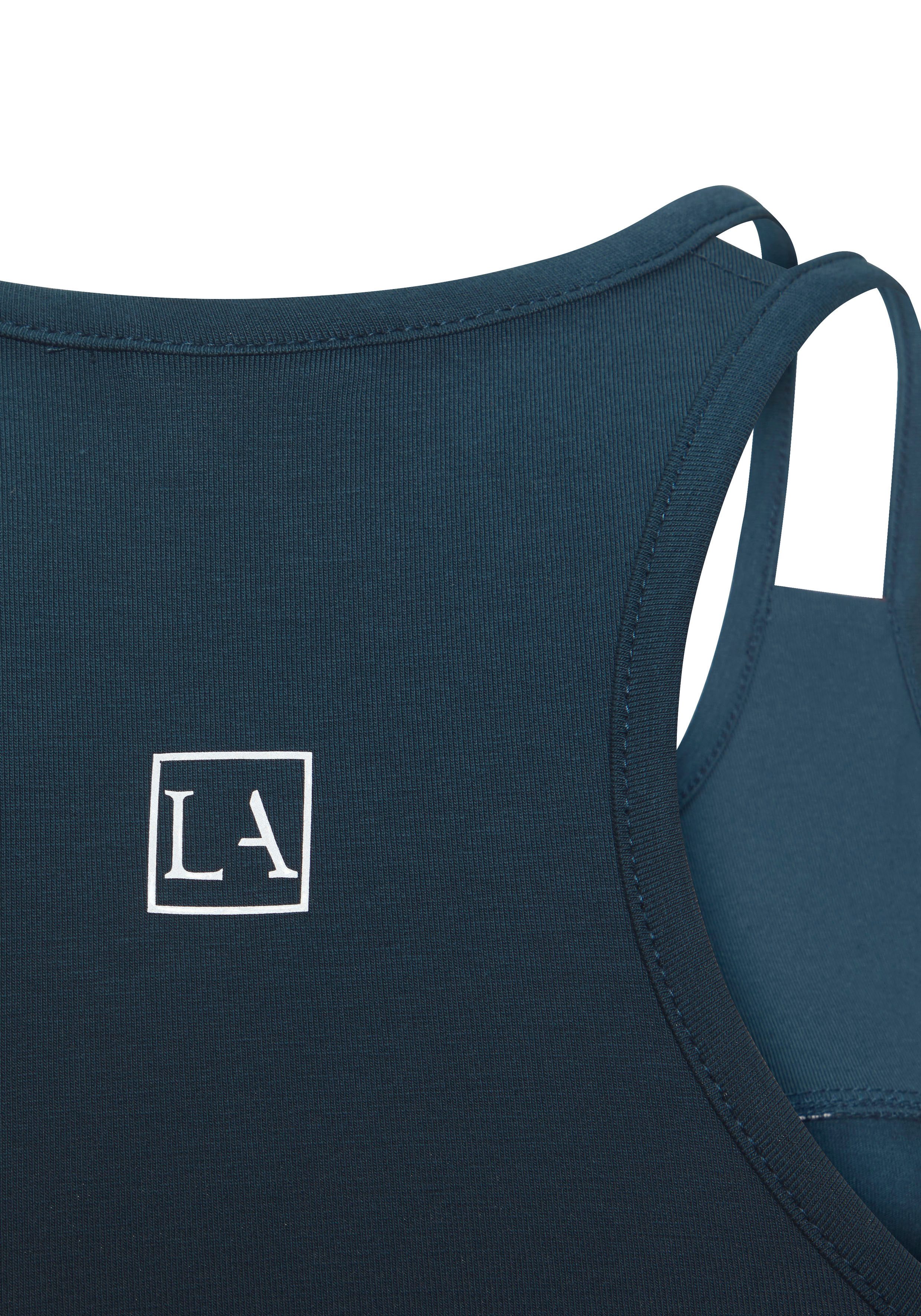 active by Lascana Crop-top Sporttop met bloemmotief en racerback
