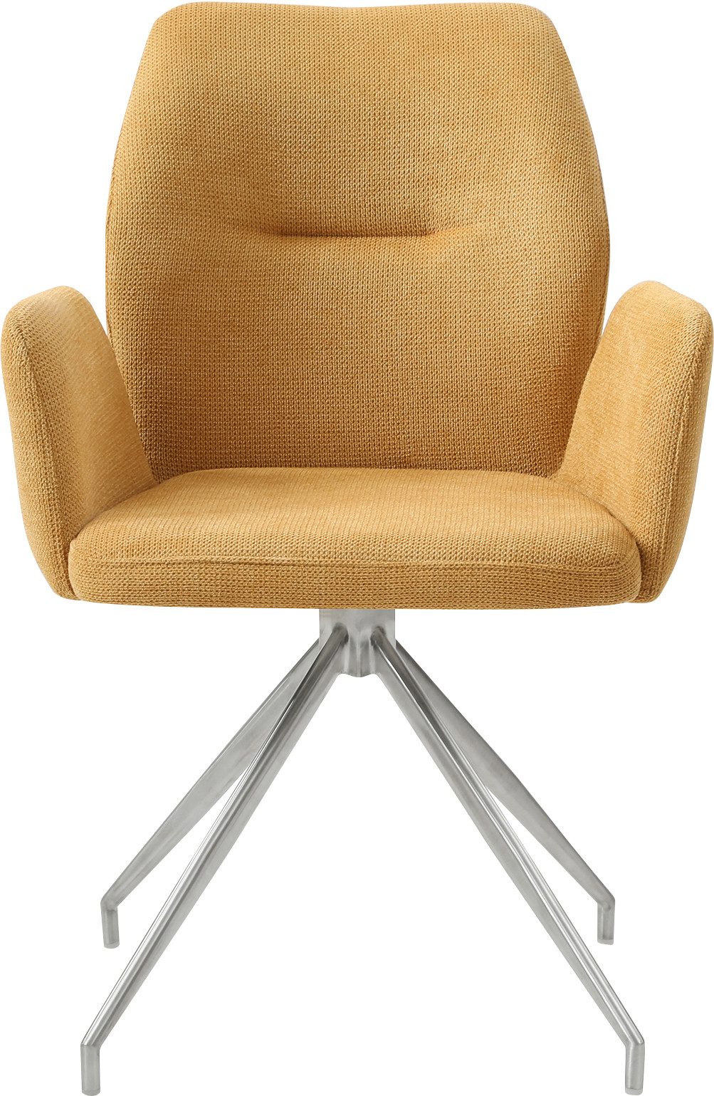 SalesFever Eethoek Tafelblad met echte boomrand, frame van roestvrij staal (set, 5-delig)