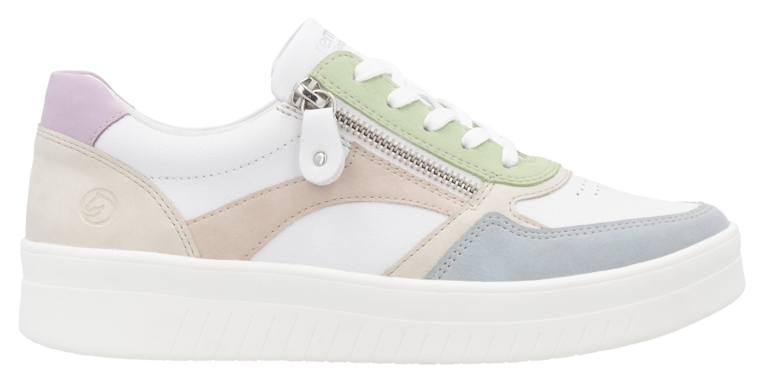 Remonte Plateausneakers , vrijetijdsschoen, lage schoen, veterschoen in smalle vorm